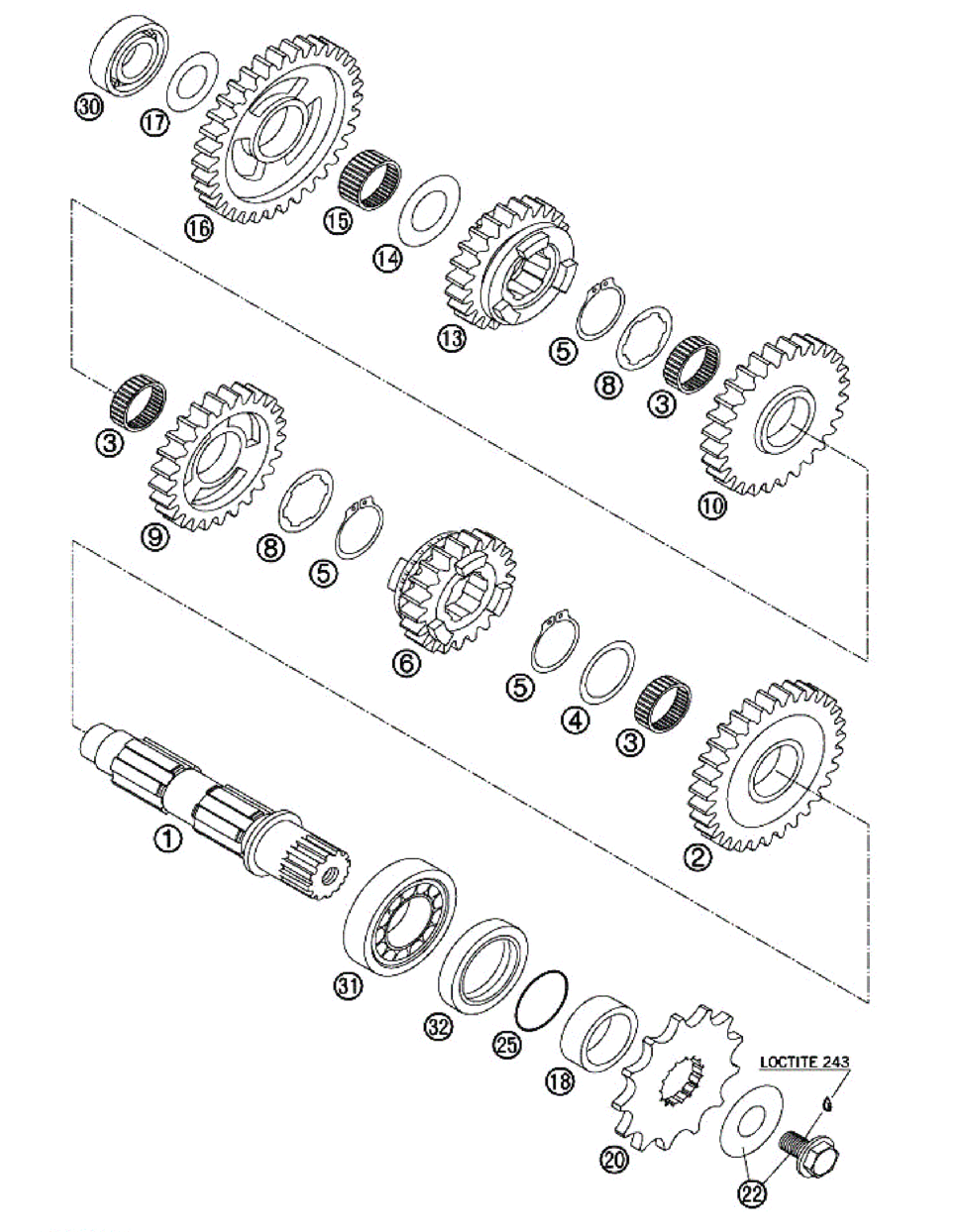 SECUNDAIRY GEARS (400-450-525)