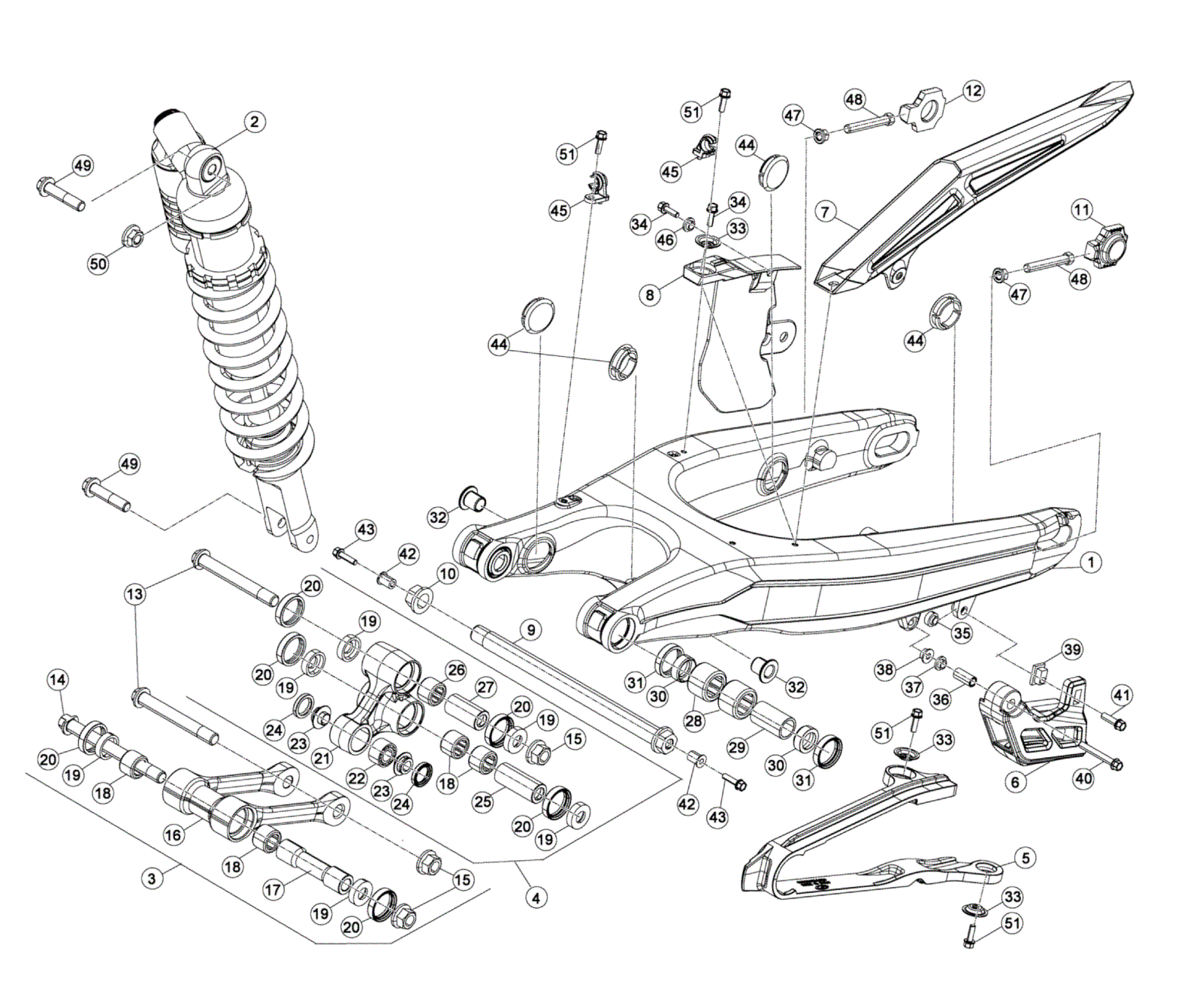 REAR SWING ARM