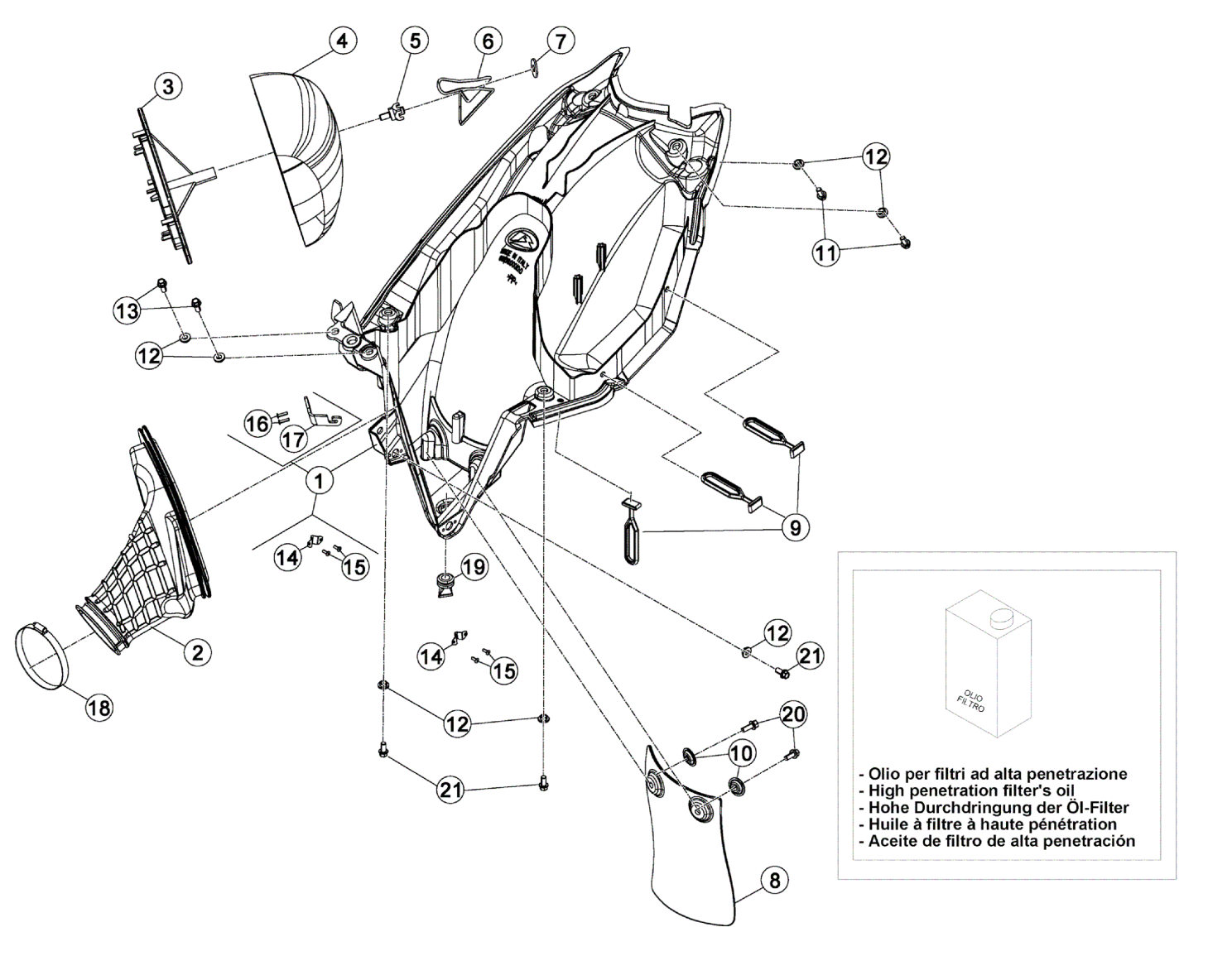 AIR BOX - REAR FENDER