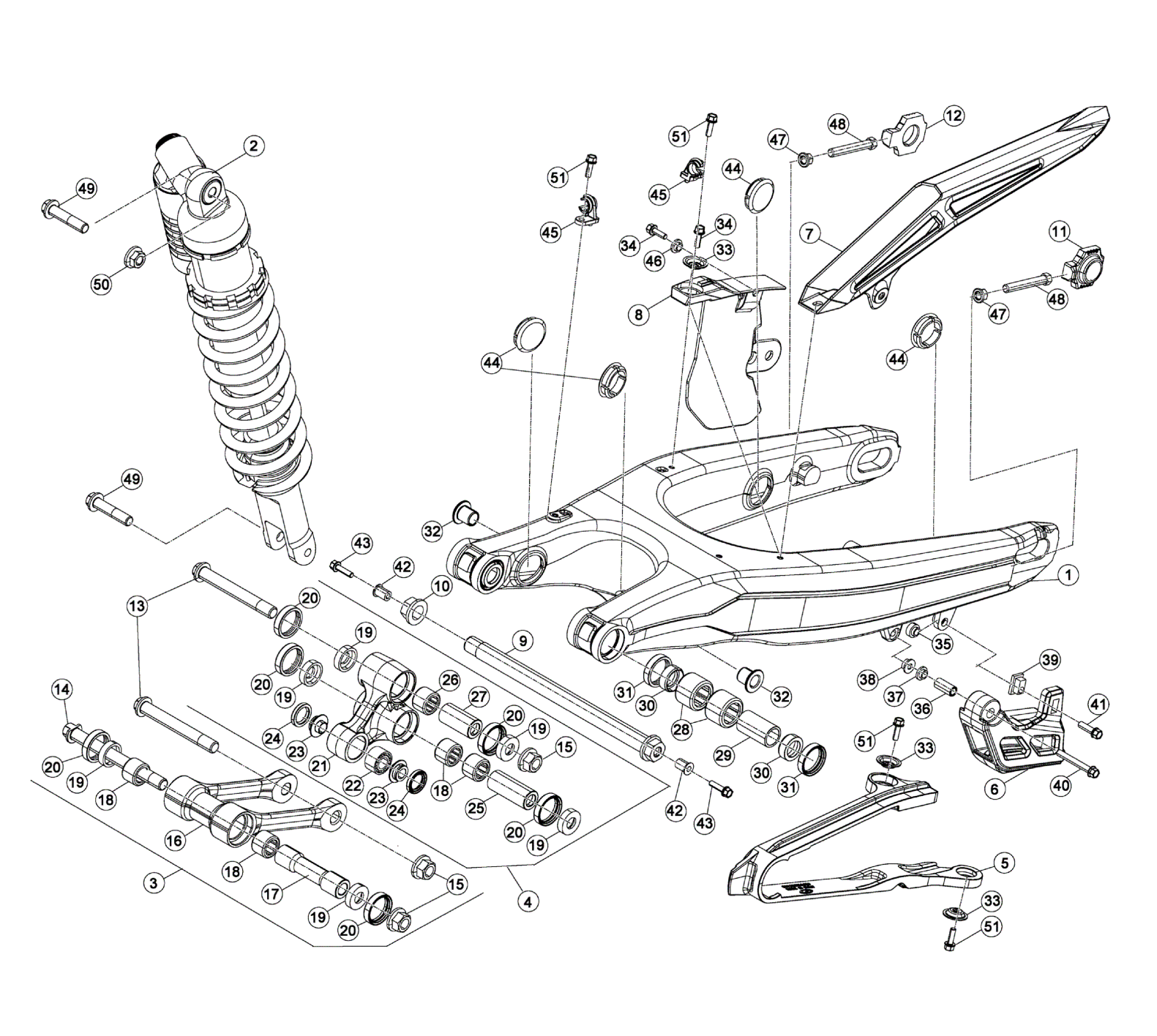 REAR SWING ARM