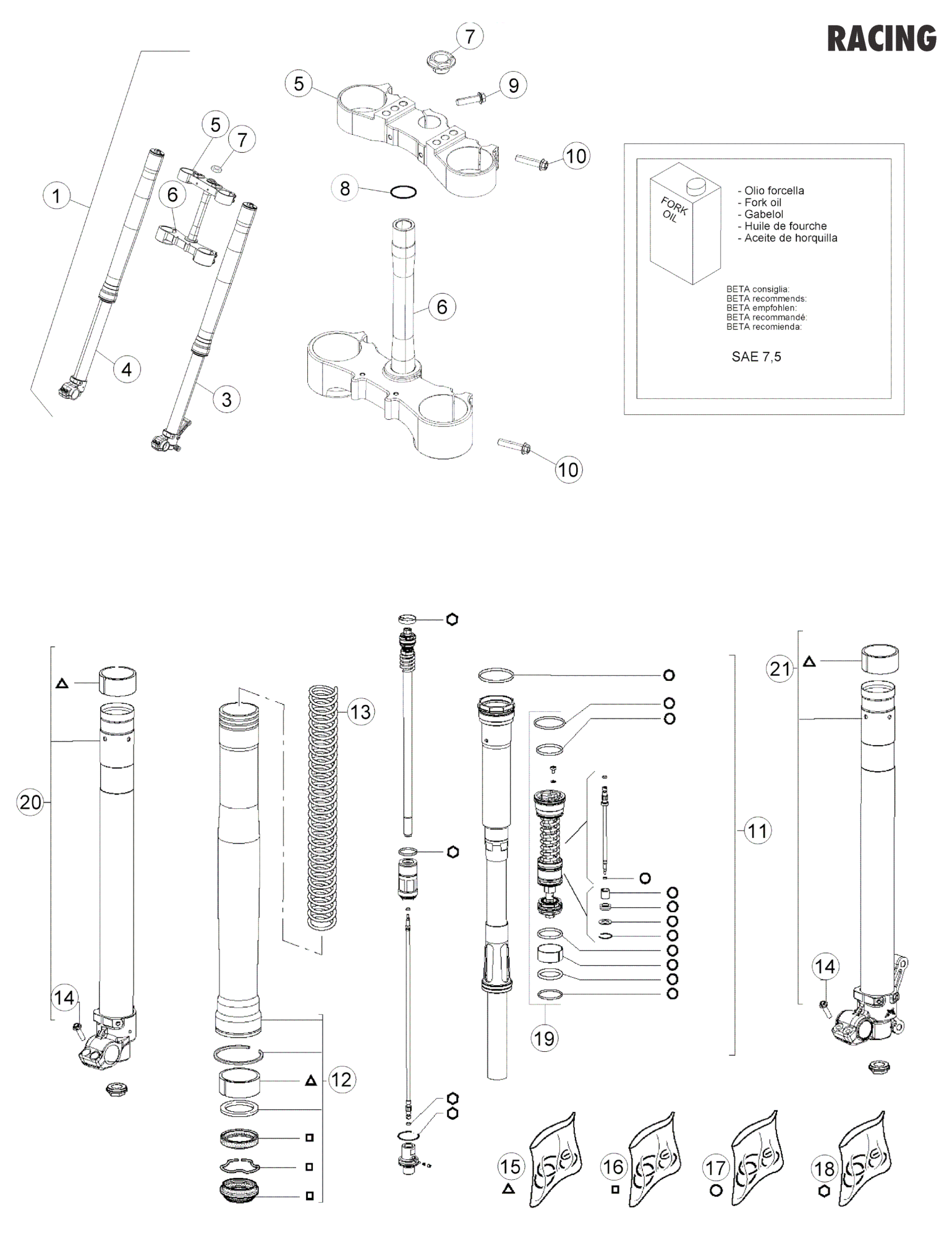 FRONT FORK (RACE)