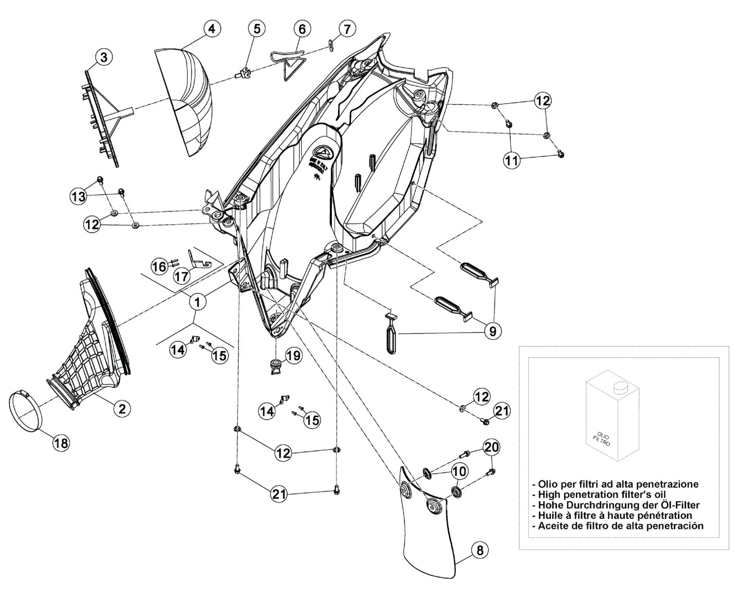 AIR BOX - REAR FENDER