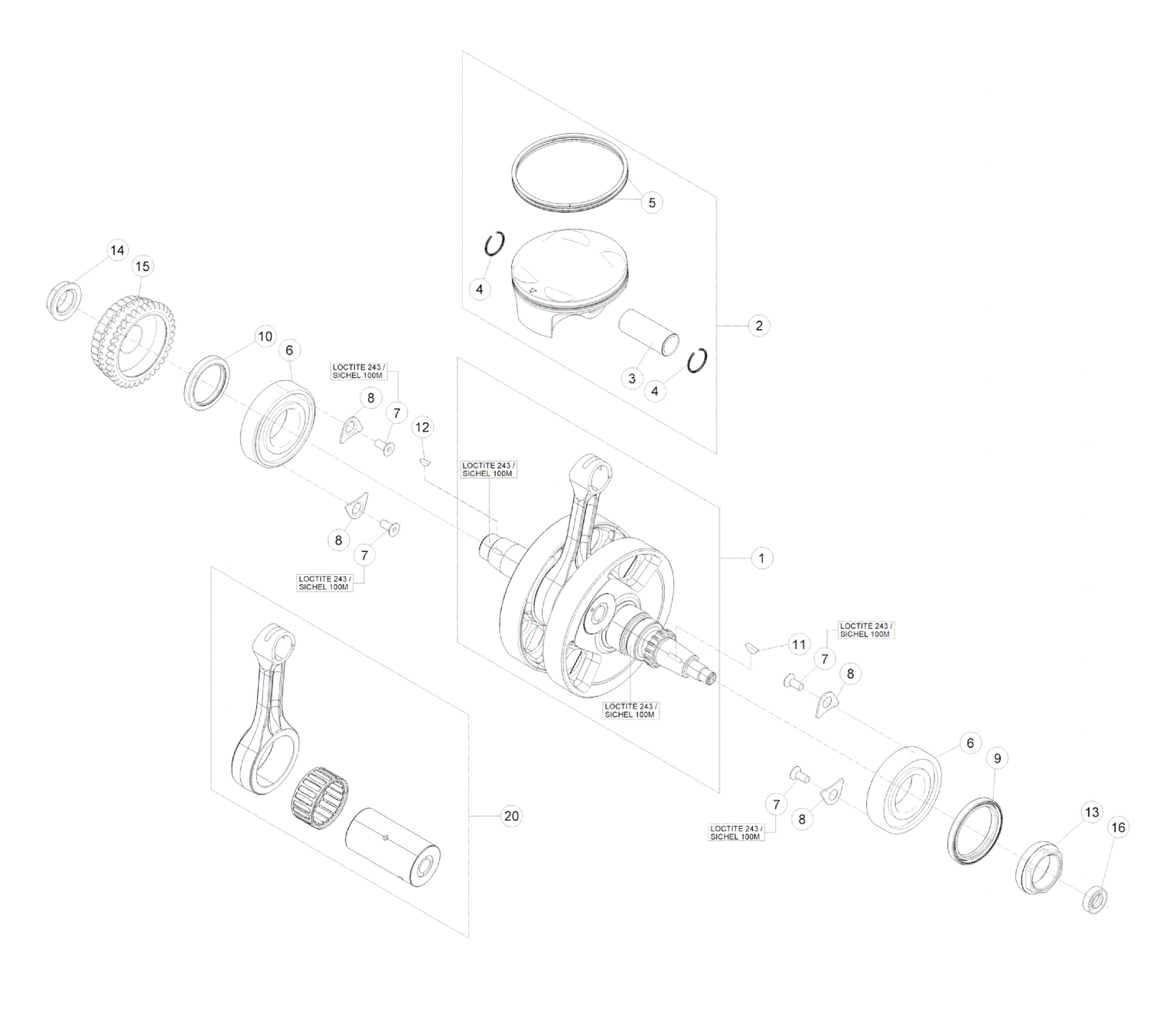 CRANKSHAFT - PISTON