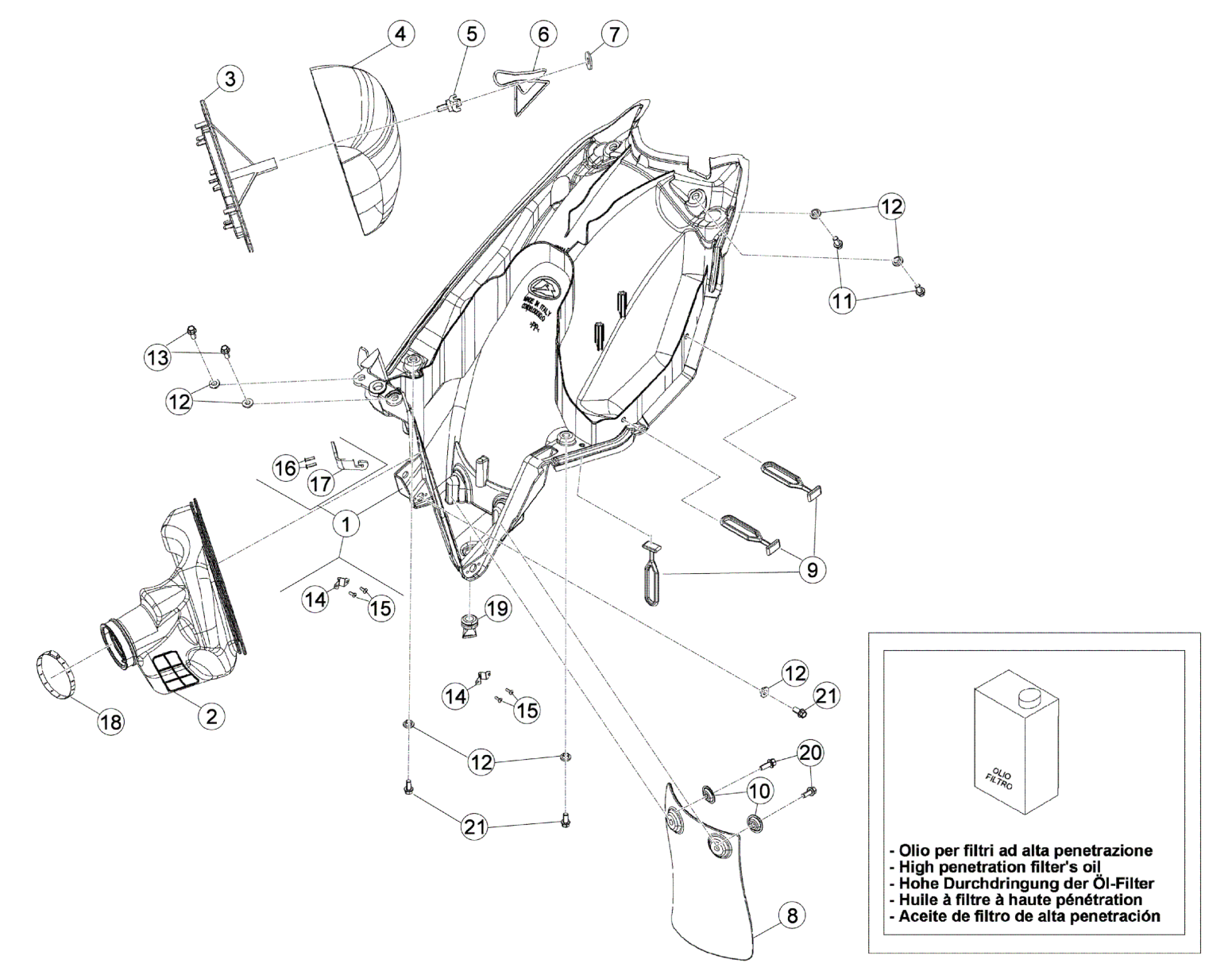 AIR BOX - REAR FENDER