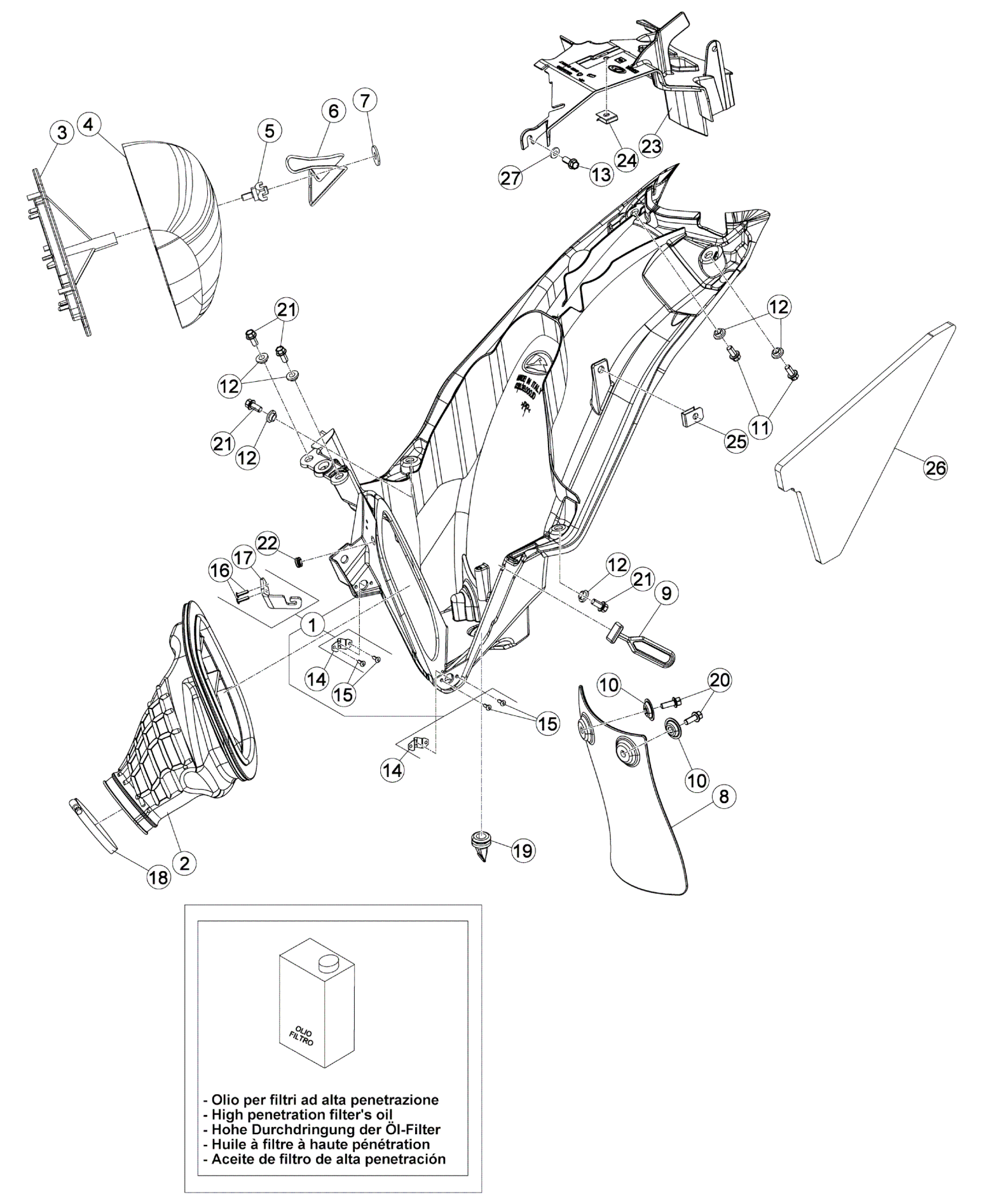 AIR BOX - REAR FENDER