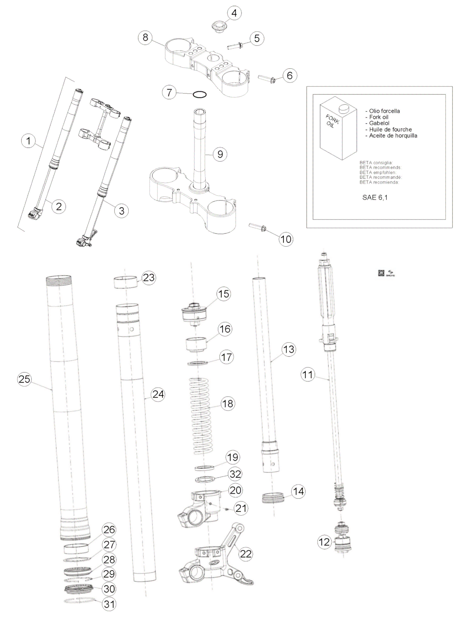 FRONT FORK (STD)