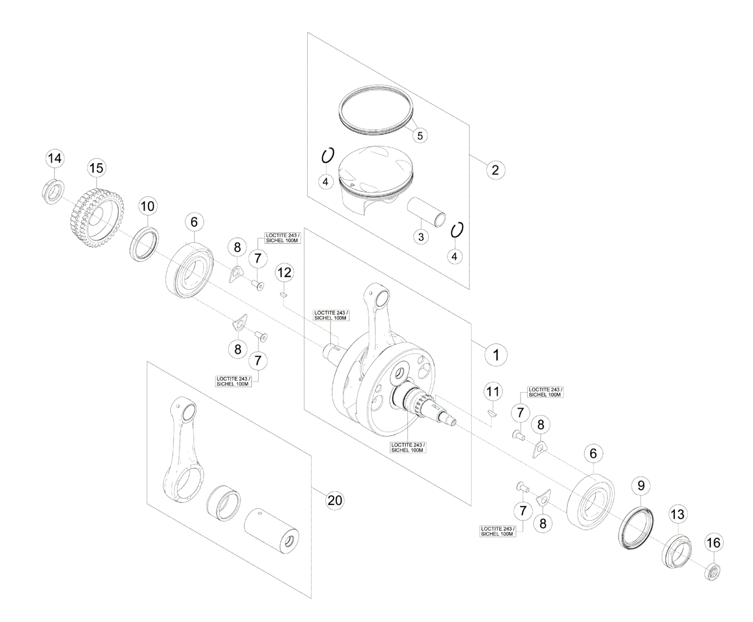 CRANKSHAFT - PISTON