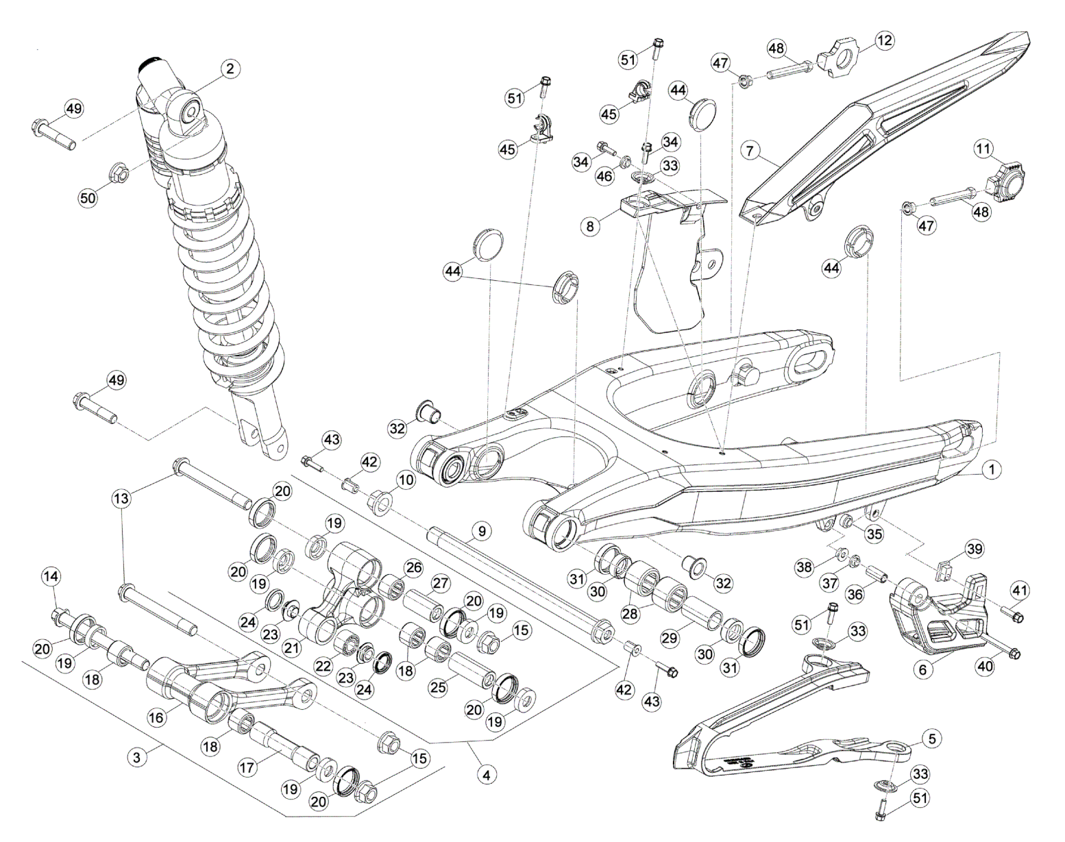 REAR SWING ARM
