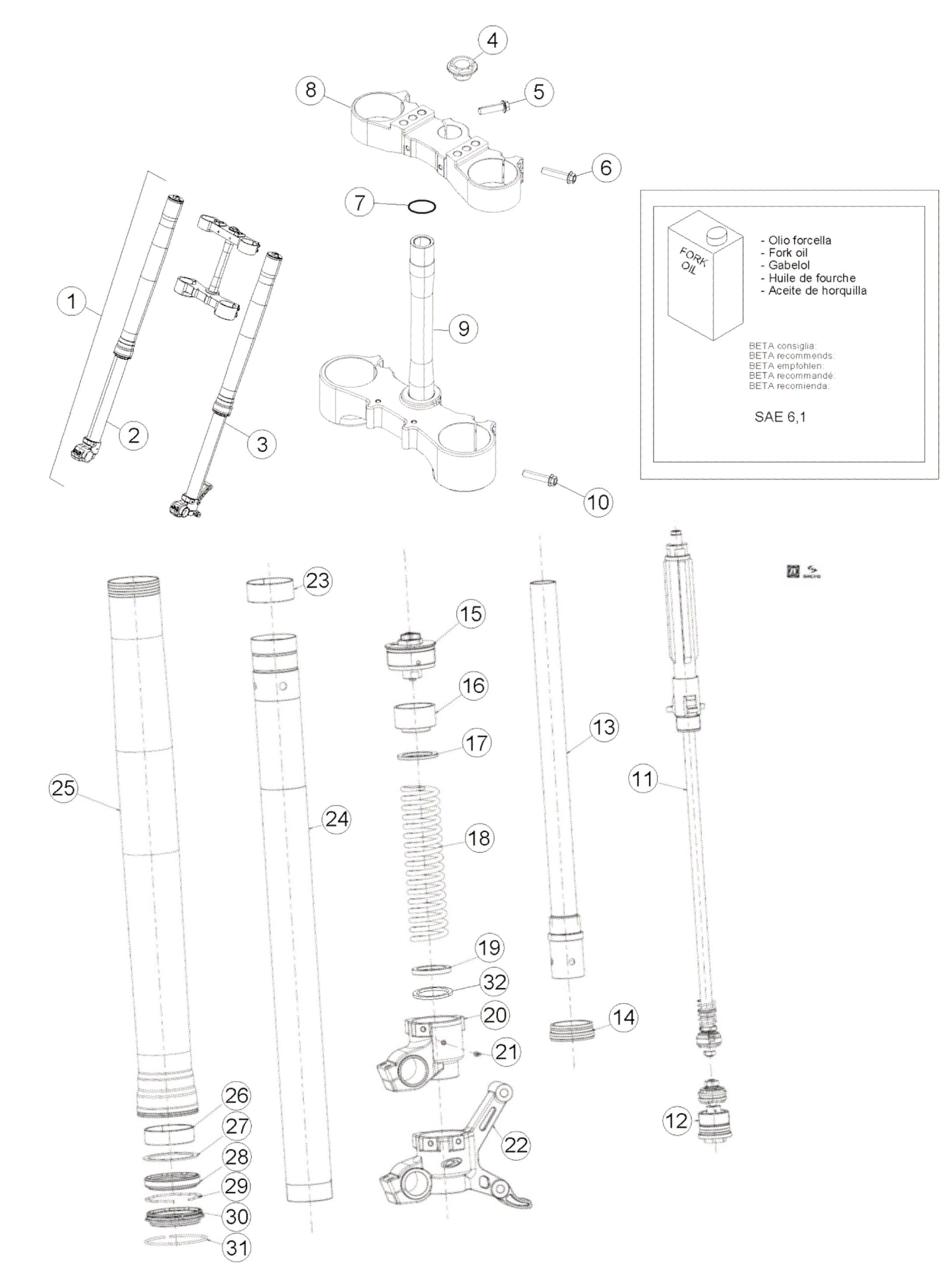 FRONT FORK (STD)