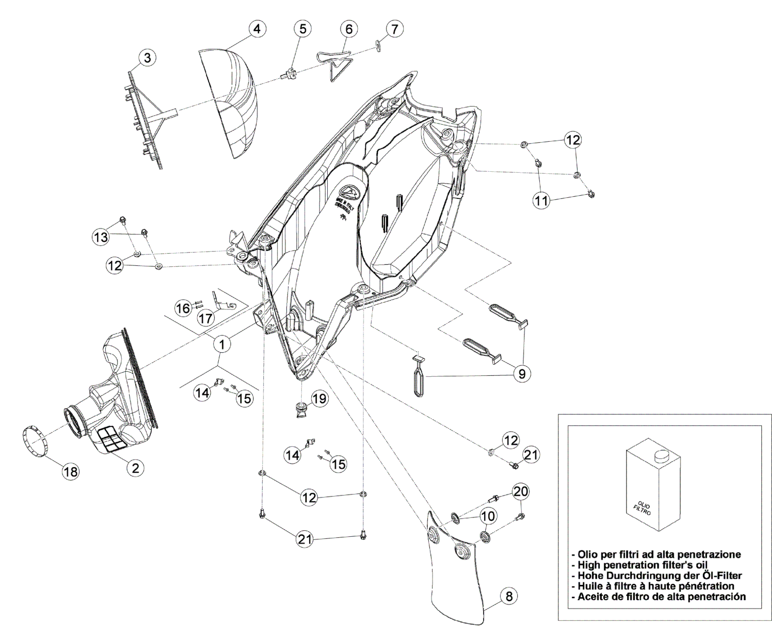 AIR BOX - REAR FENDER