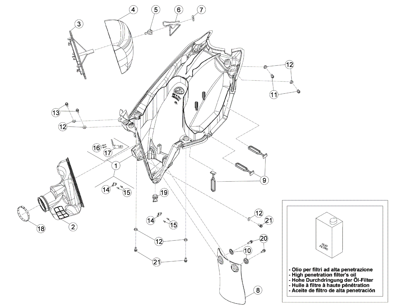 AIR BOX - REAR FENDER