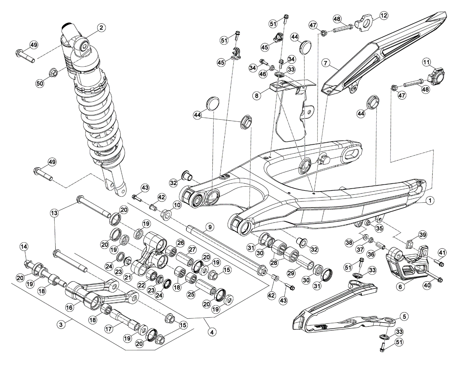 REAR SWING ARM