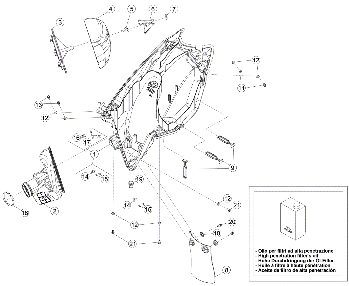 AIR BOX - REAR FENDER