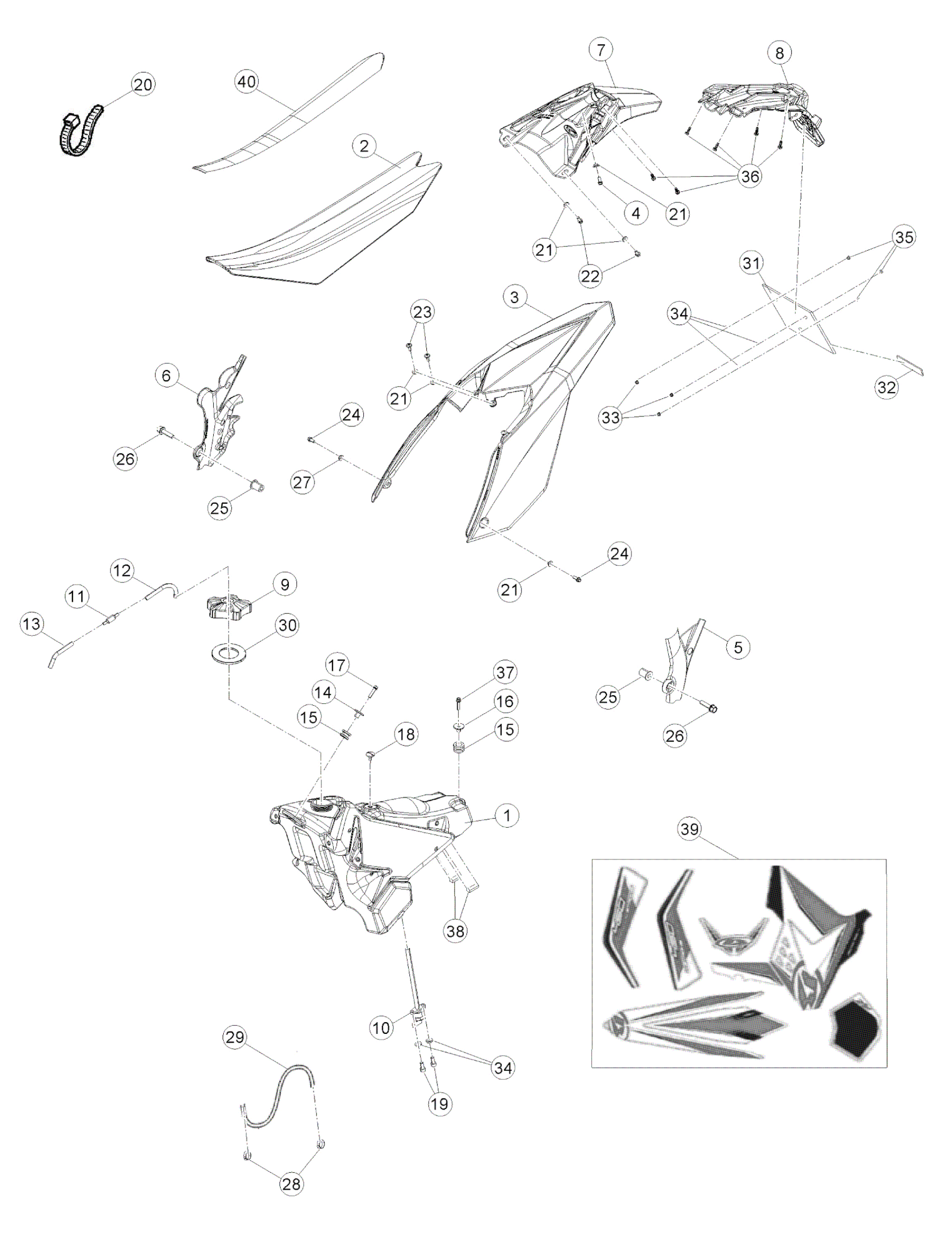 REAR BODY - FUELTANK