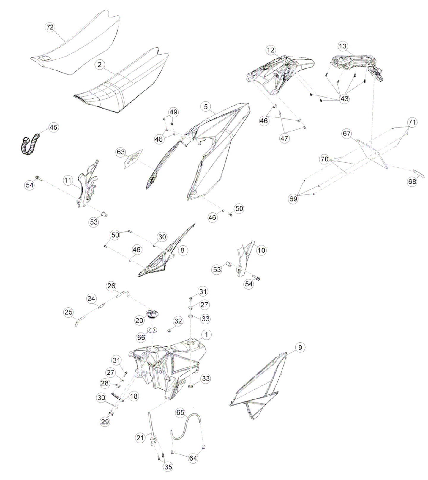 REAR BODY - FUELTANK