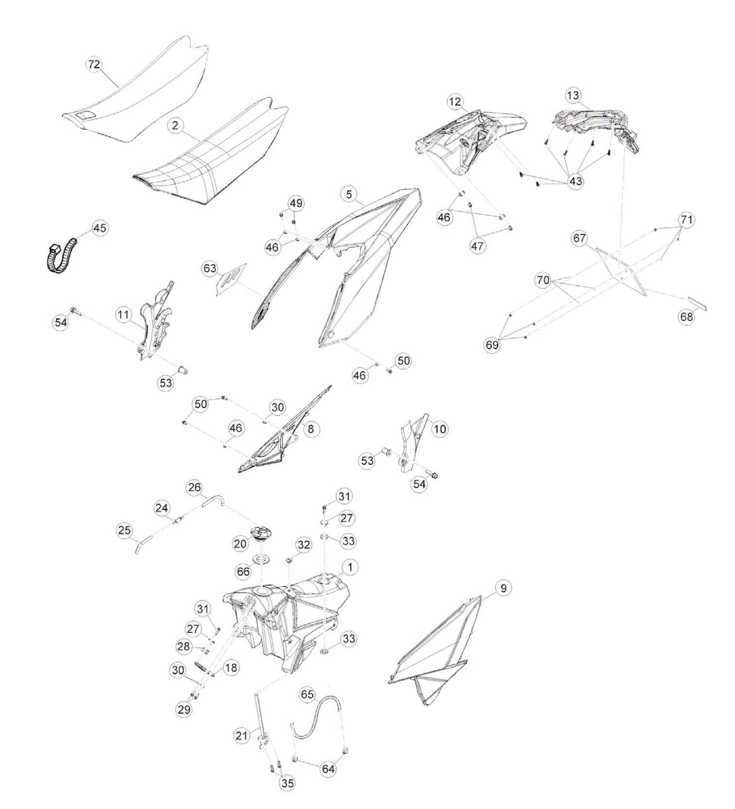 REAR BODY - FUELTANK