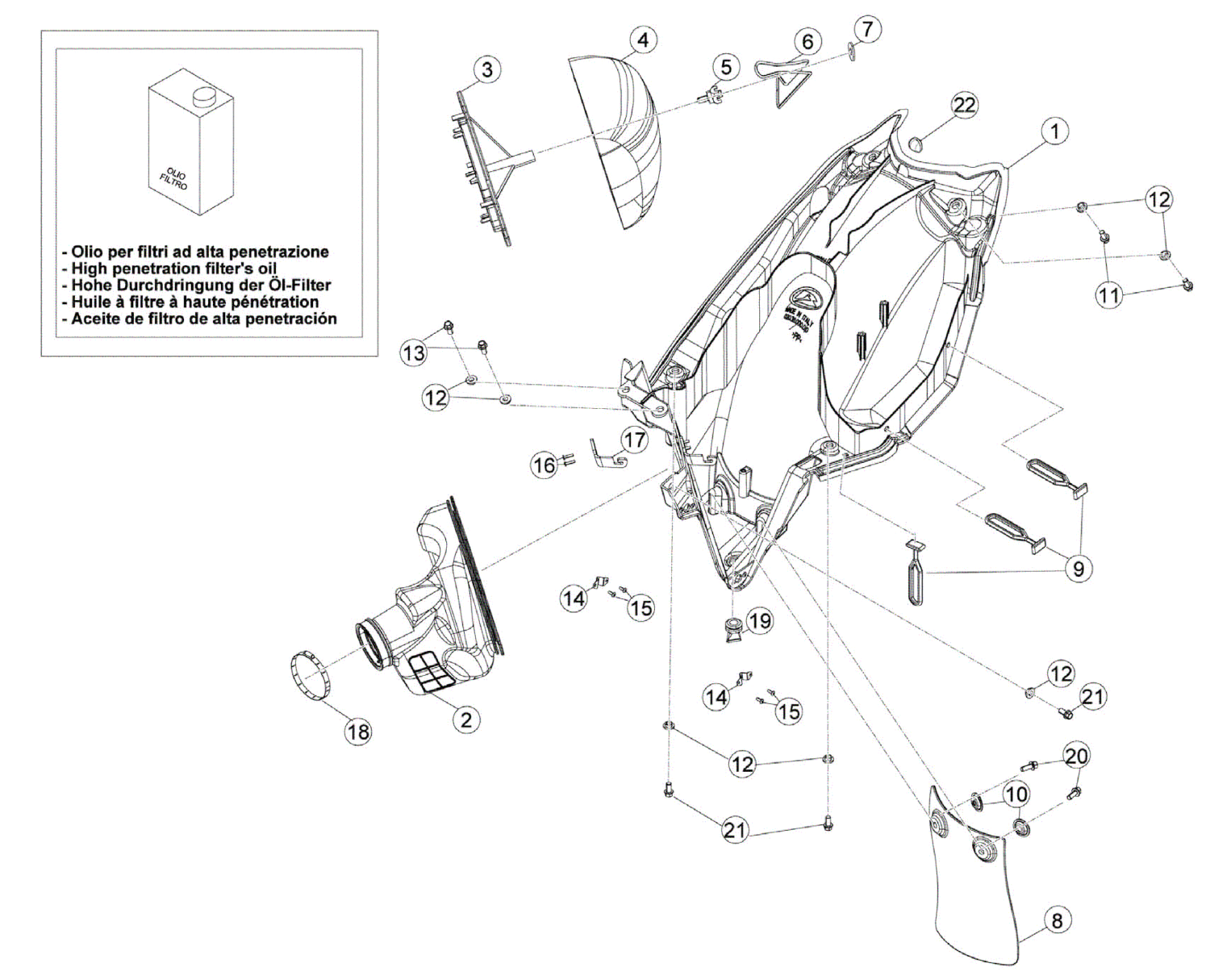 AIR BOX - REAR FENDER
