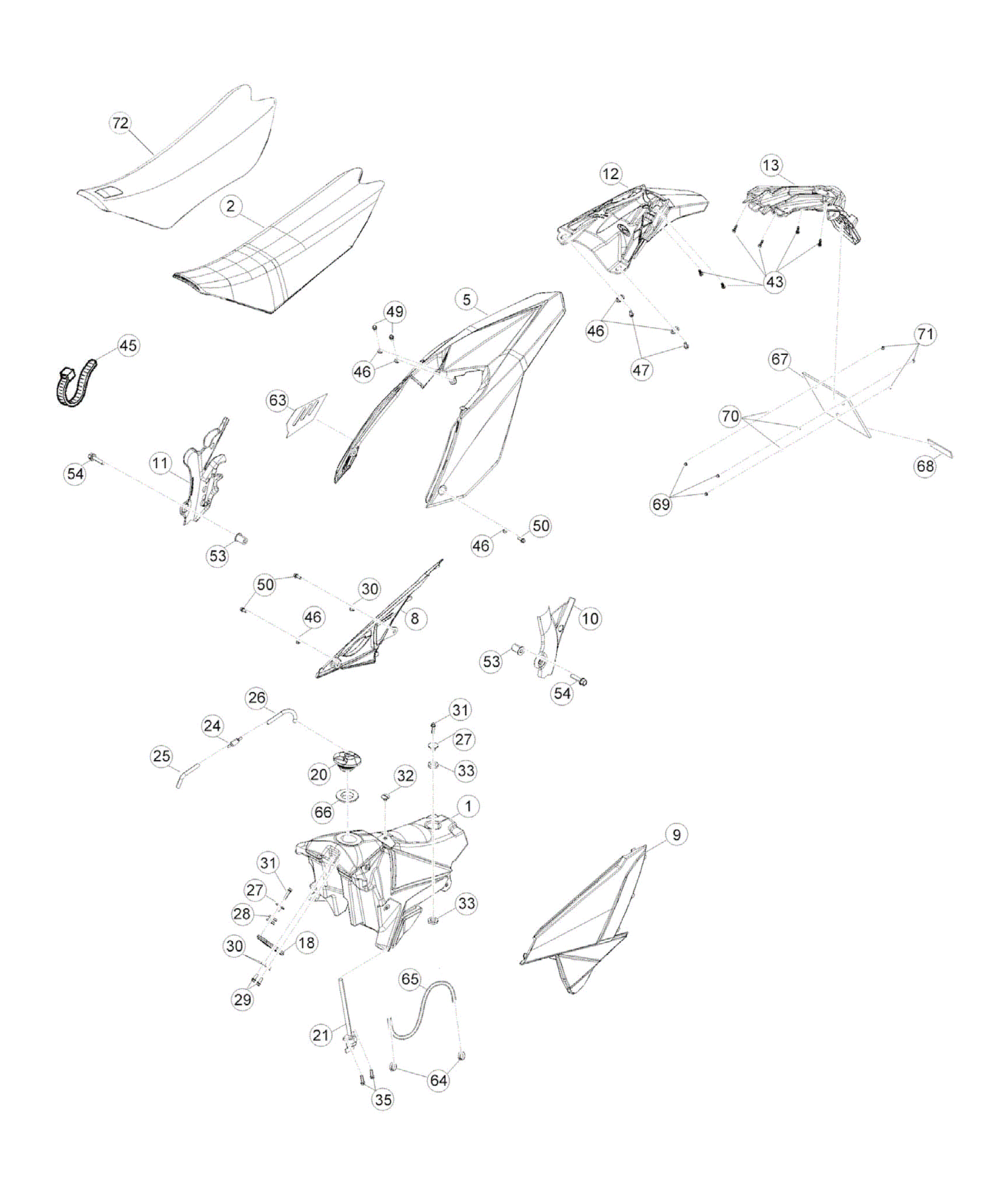 REAR BODY - FUELTANK