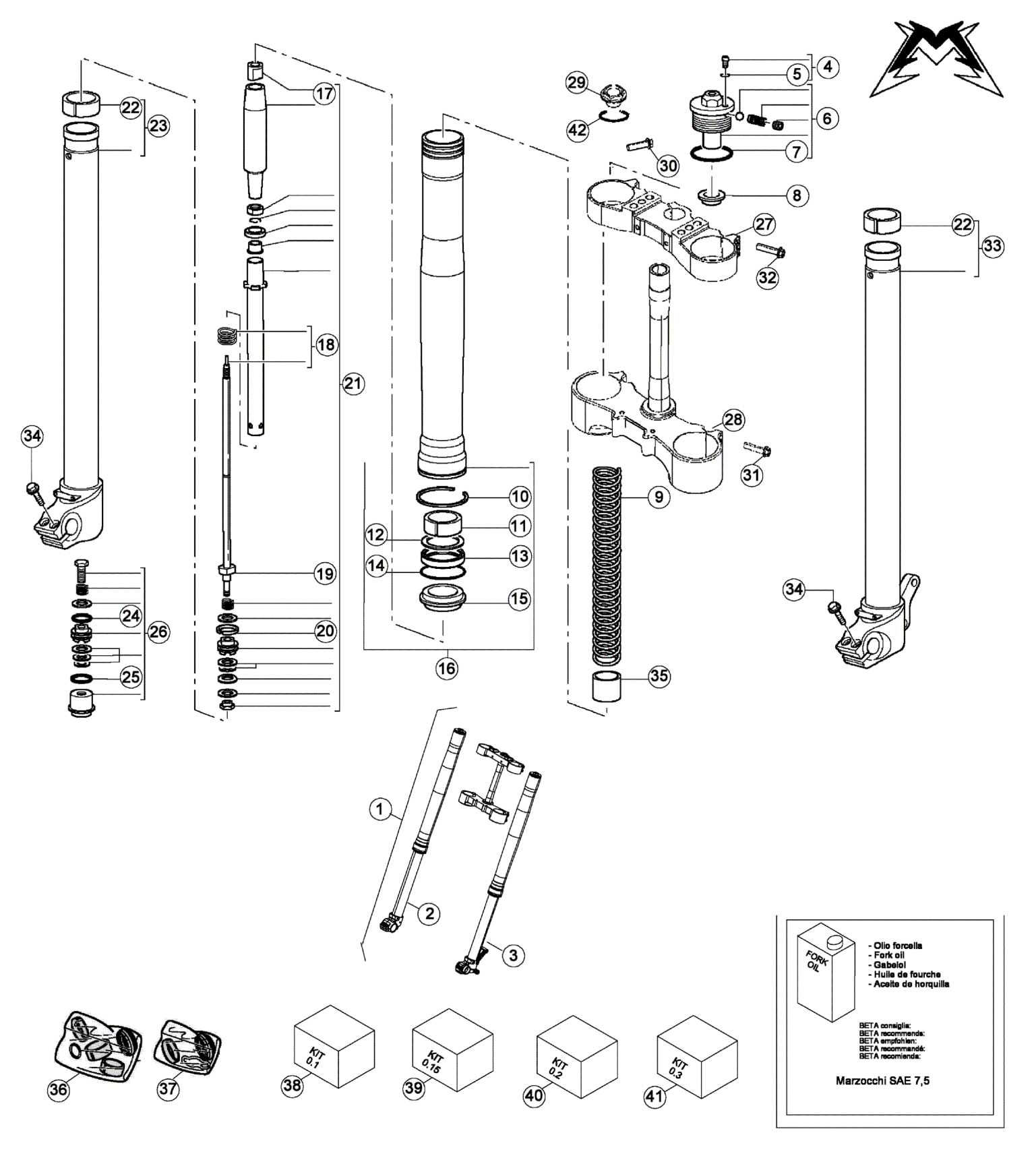 FRONT FORK (STD)