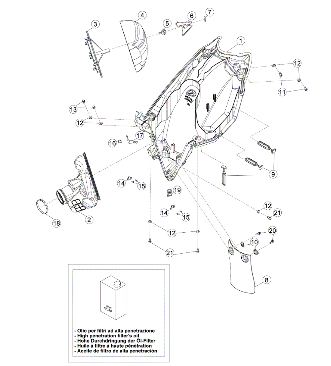 AIR BOX - REAR FENDER