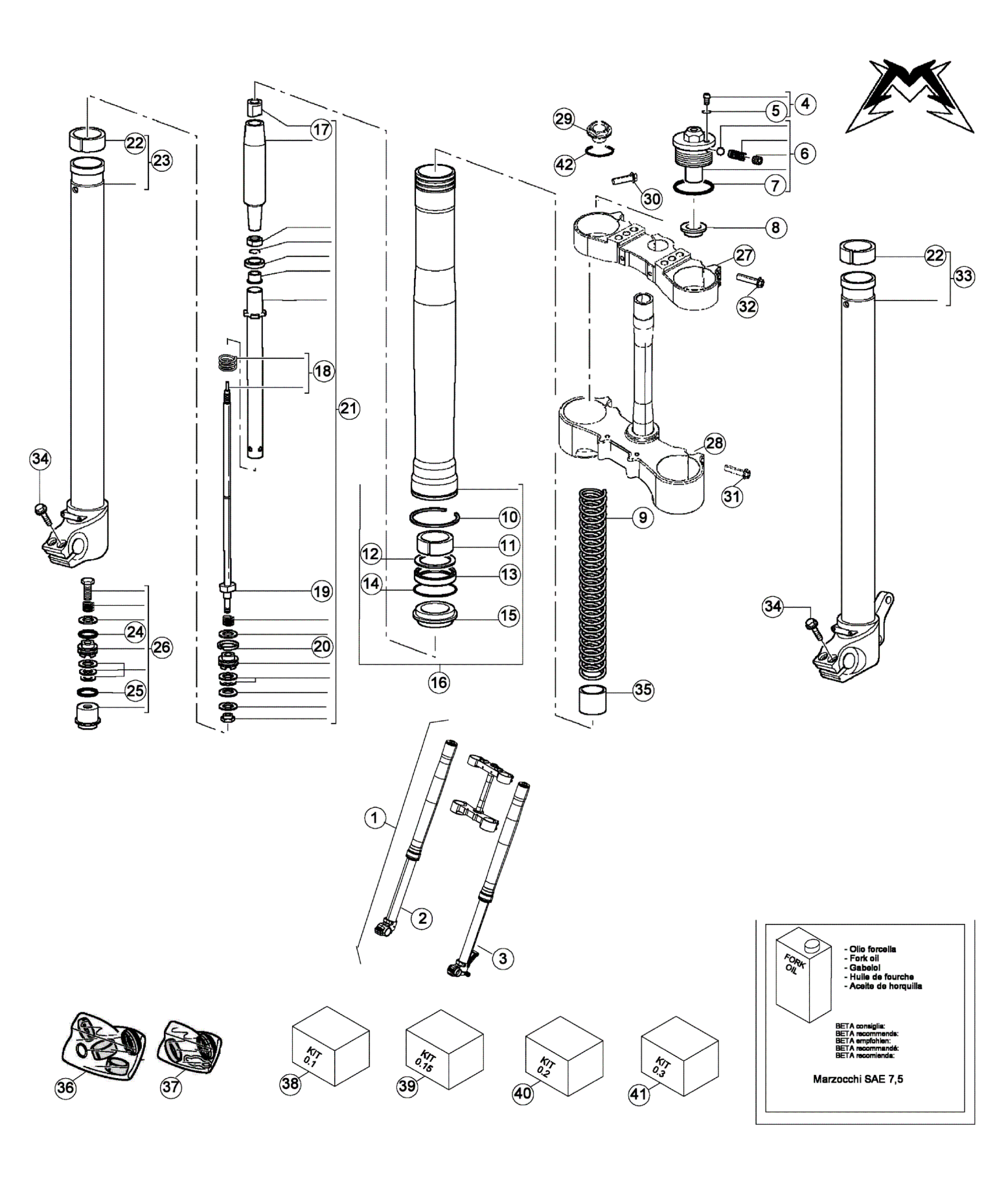 FRONT FORK (STD)