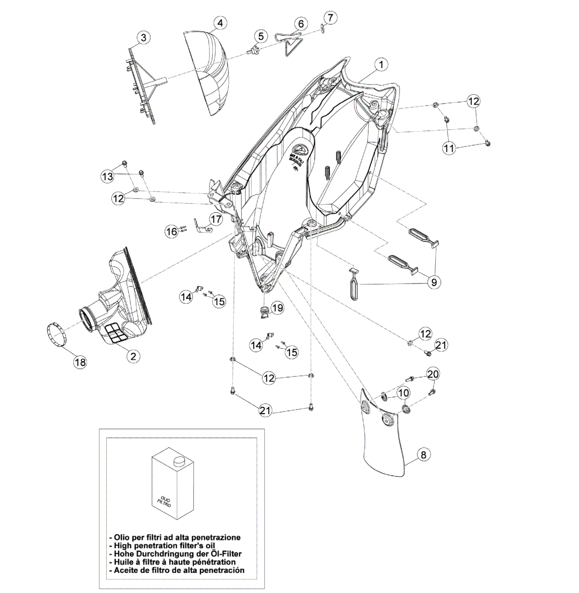 AIR BOX - REAR FENDER