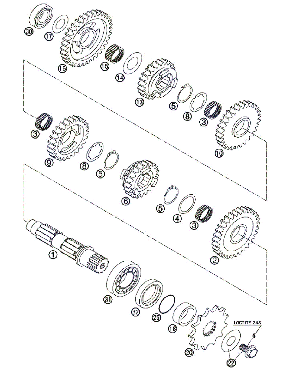 SECUNDAIRY GEARS (400-450-525)