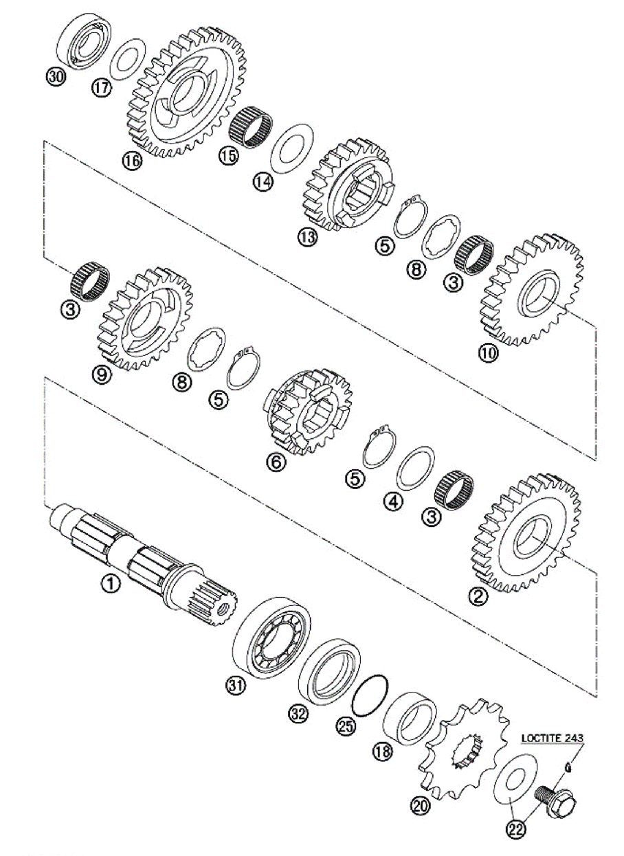 SECUNDAIRY GEARS (400-450-525) 