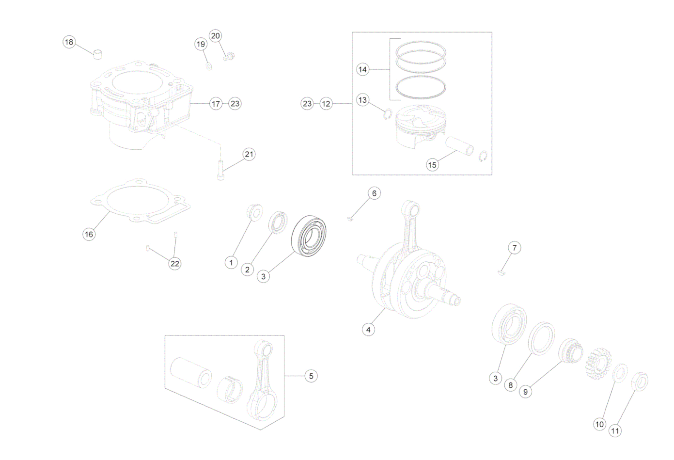 CRANKSHAFT - CYLINDER