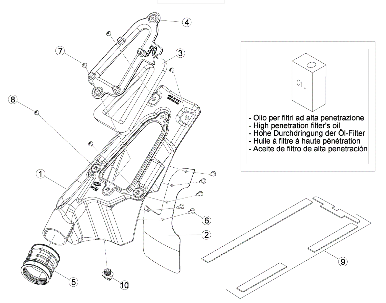 AIR BOX - REAR FENDER
