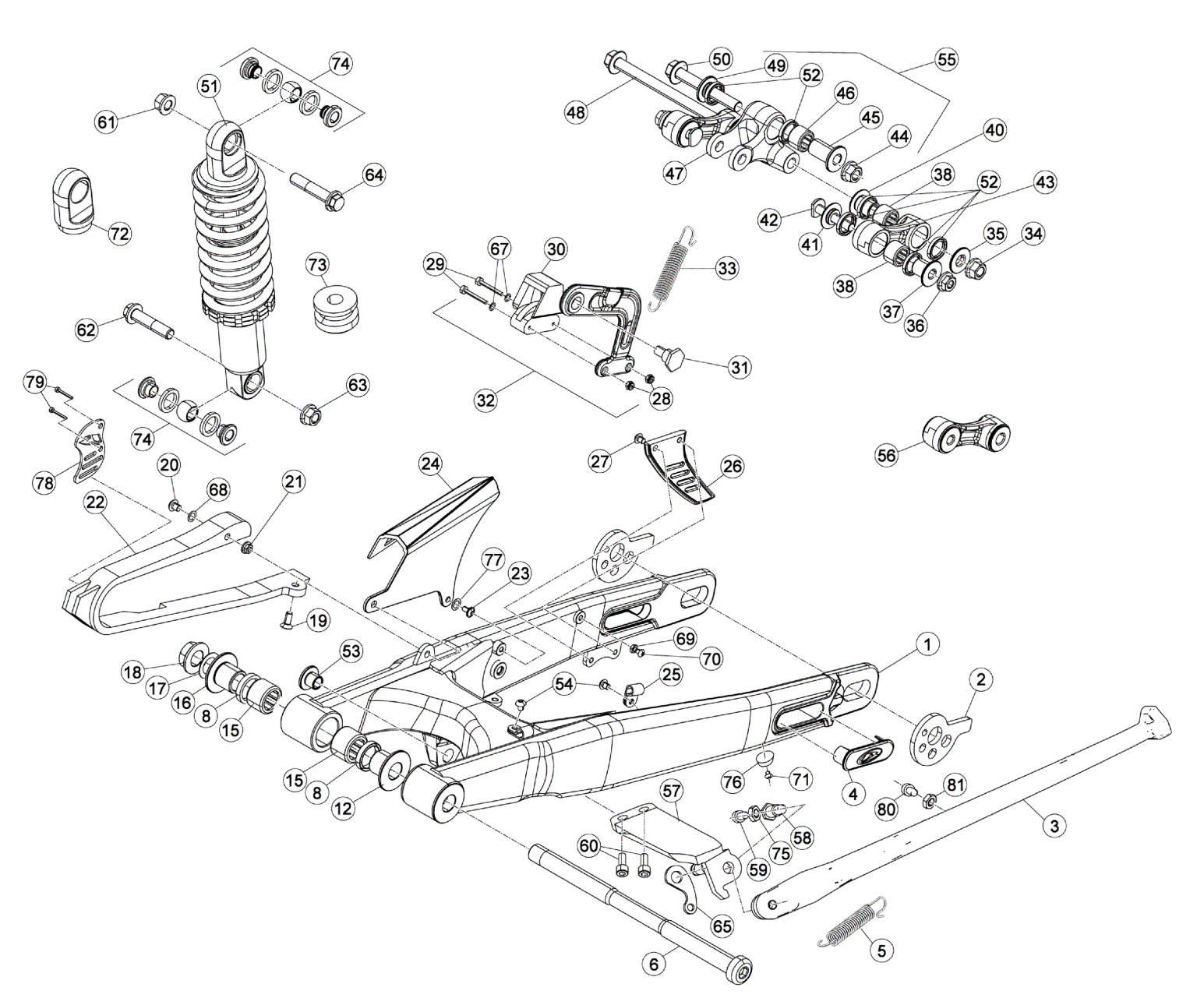REAR SWING ARM