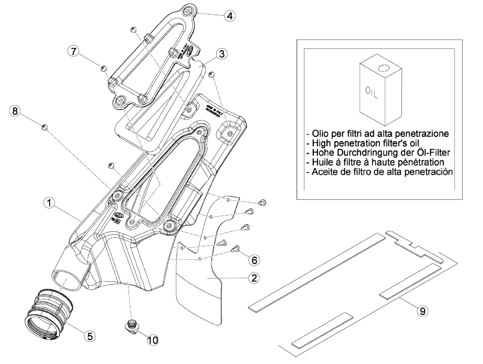 AIR BOX - REAR FENDER