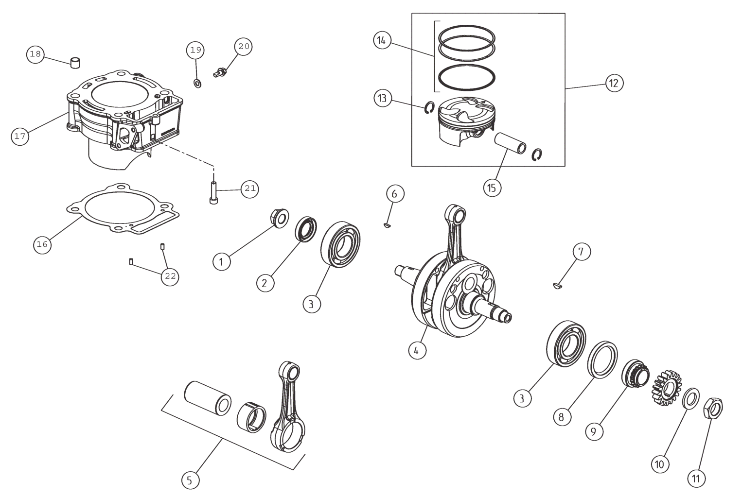 CRANKSHAFT - CYLINDER