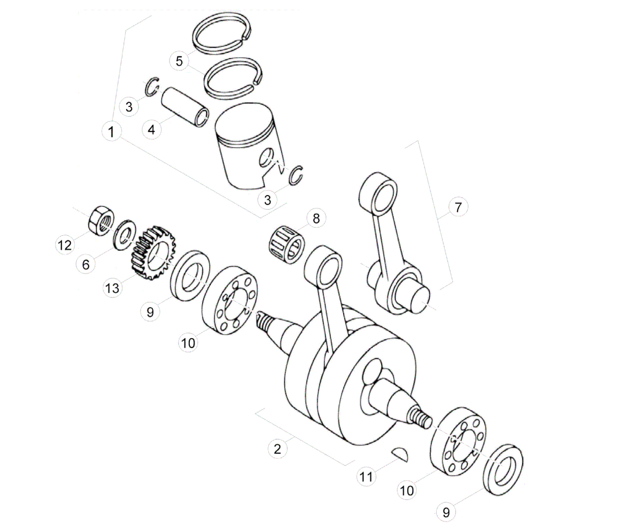 CRANKSHAFT - PISTON