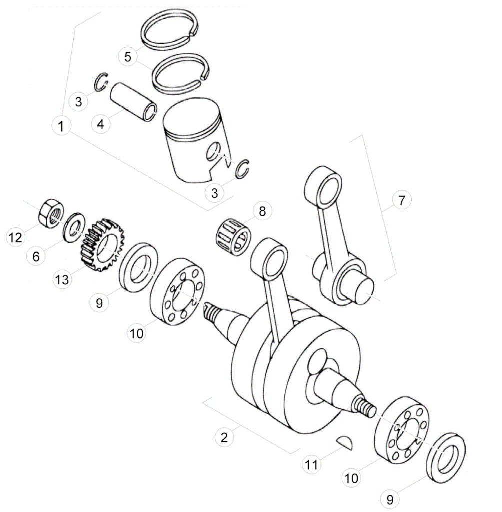 CRANKSHAFT - PISTON