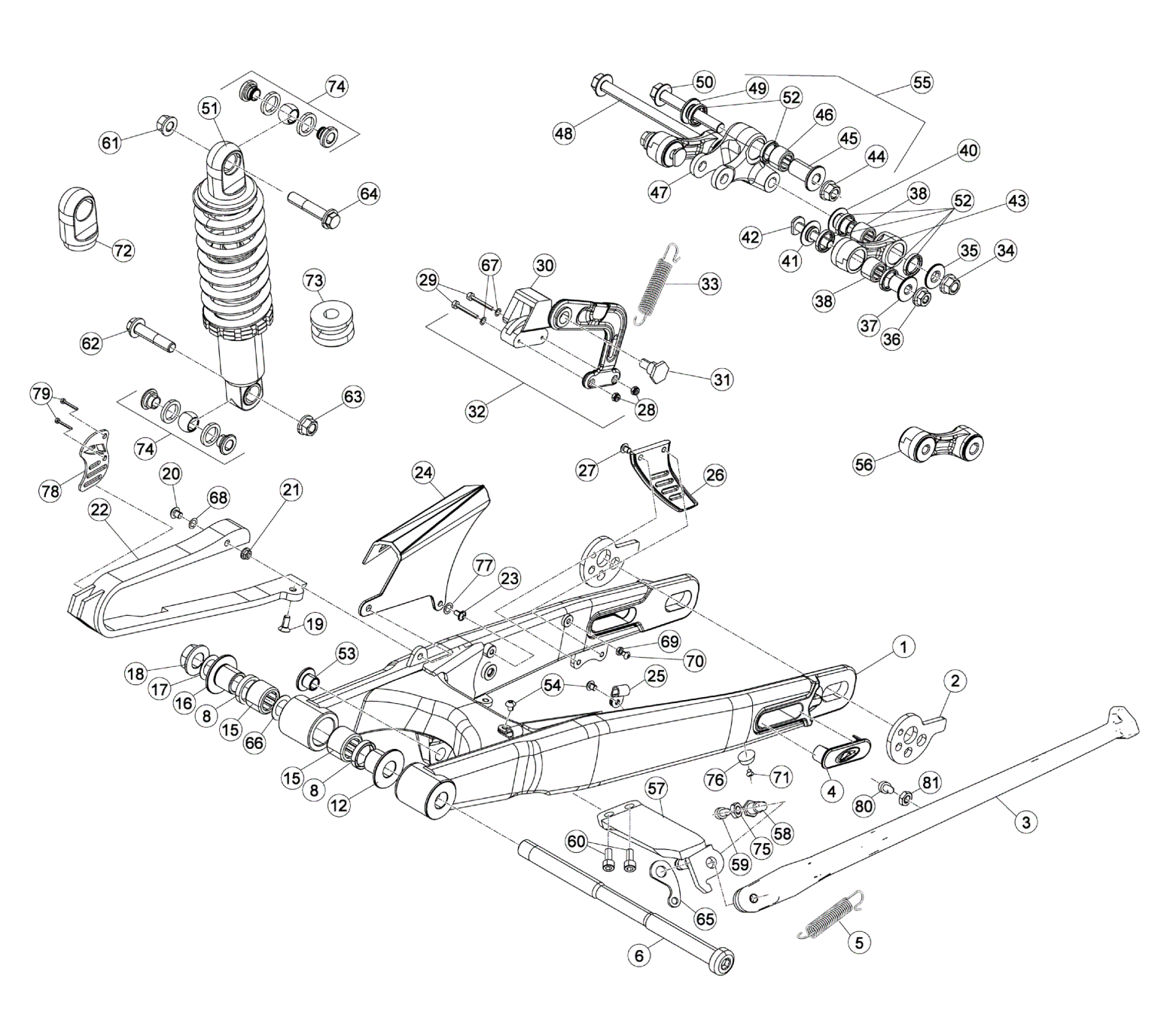 REAR SWING ARM