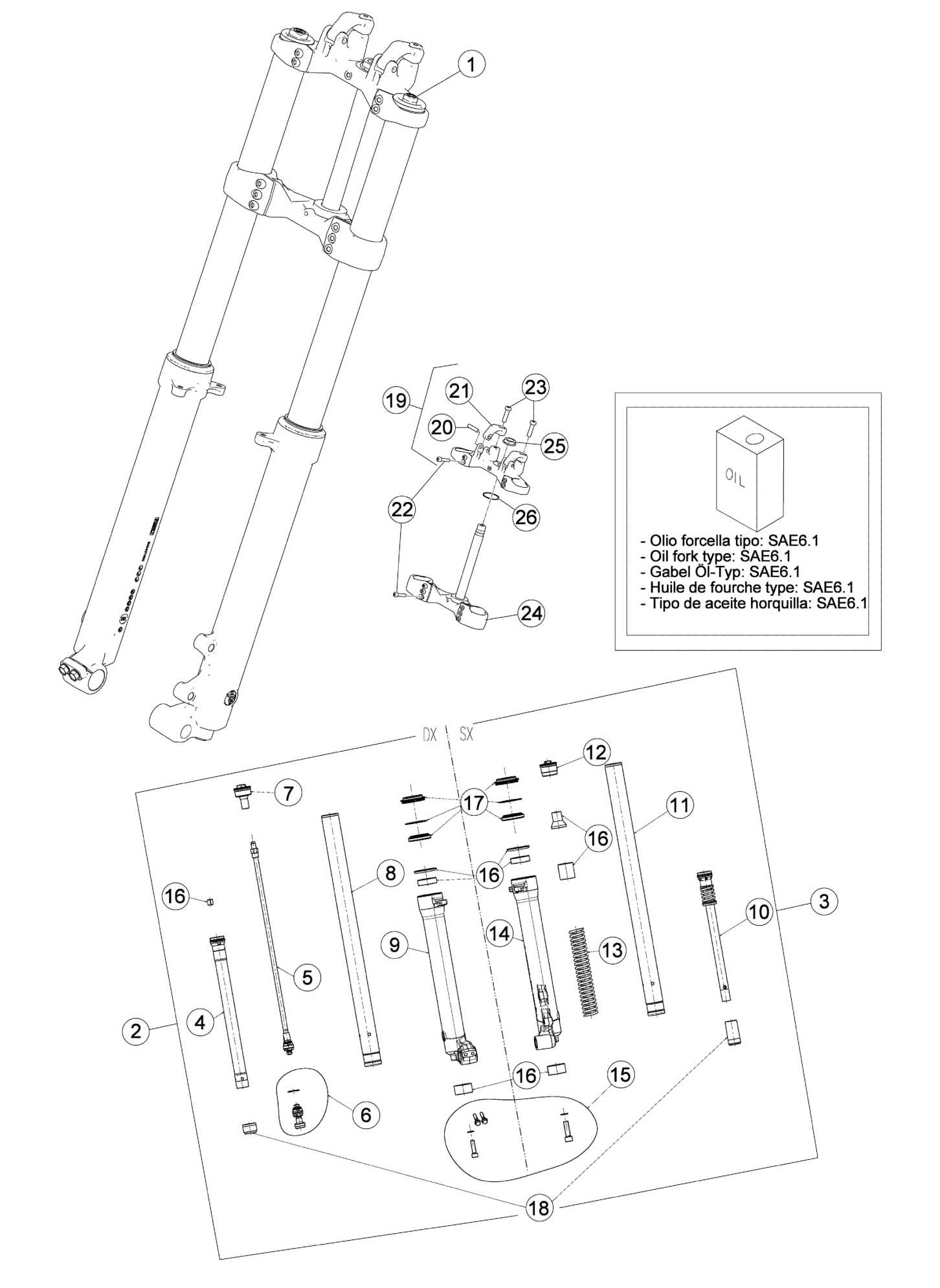 FRONT FORK (STD)