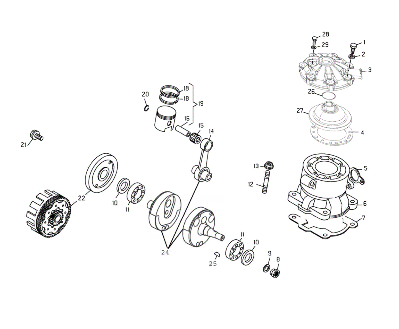 CRANKSHAFT - CYLINDER