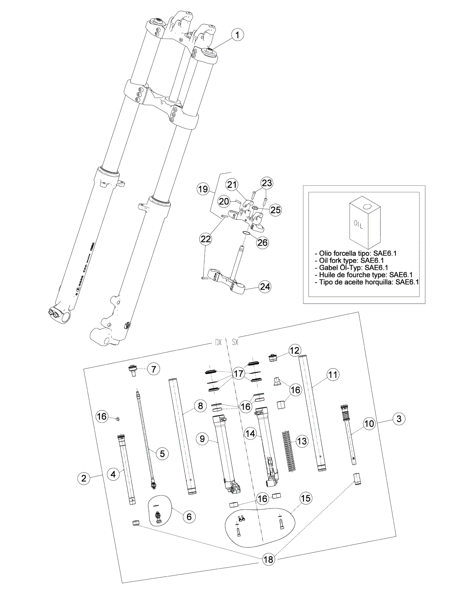 FRONT FORK (STD)