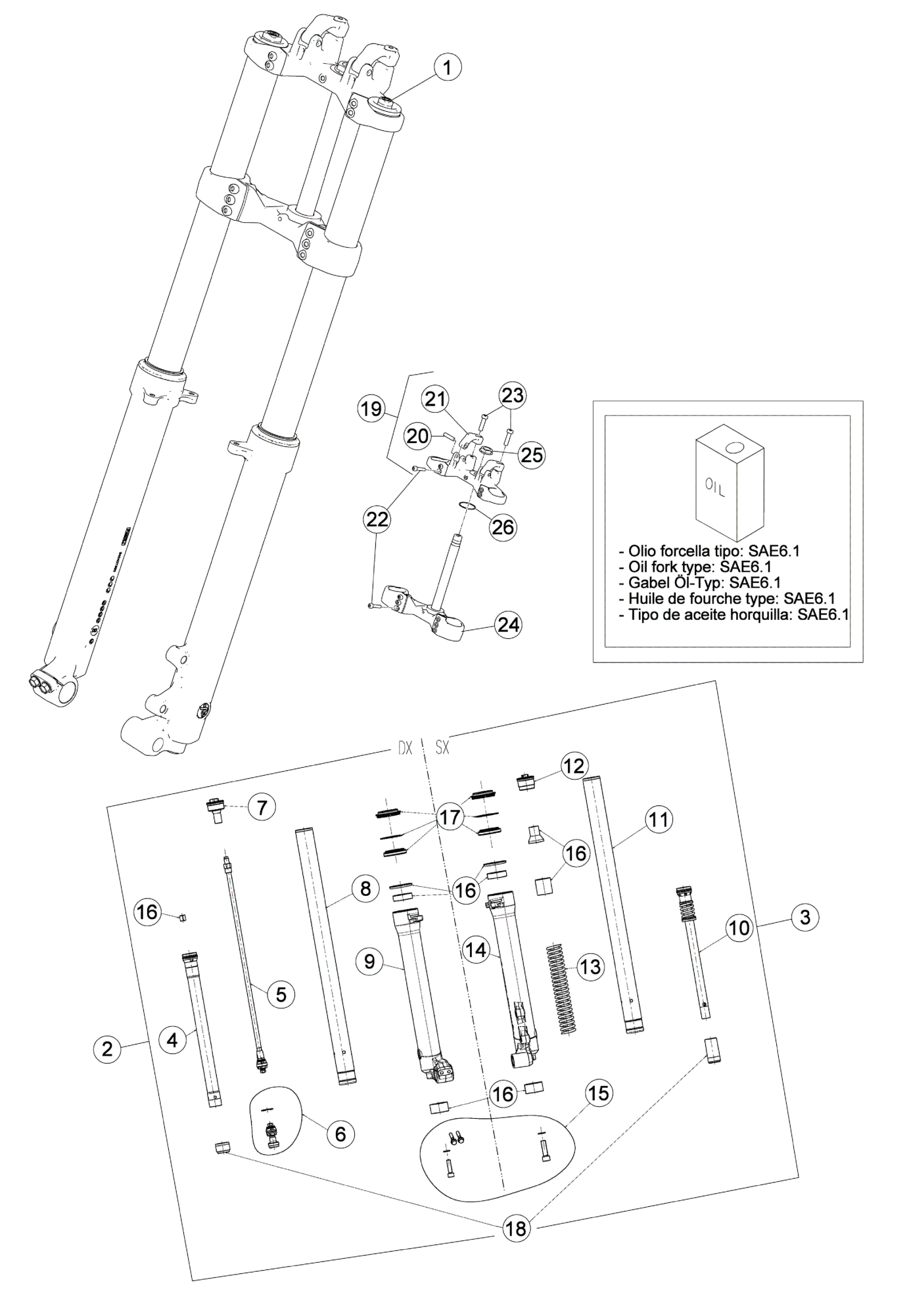 FRONT FORK (STD)