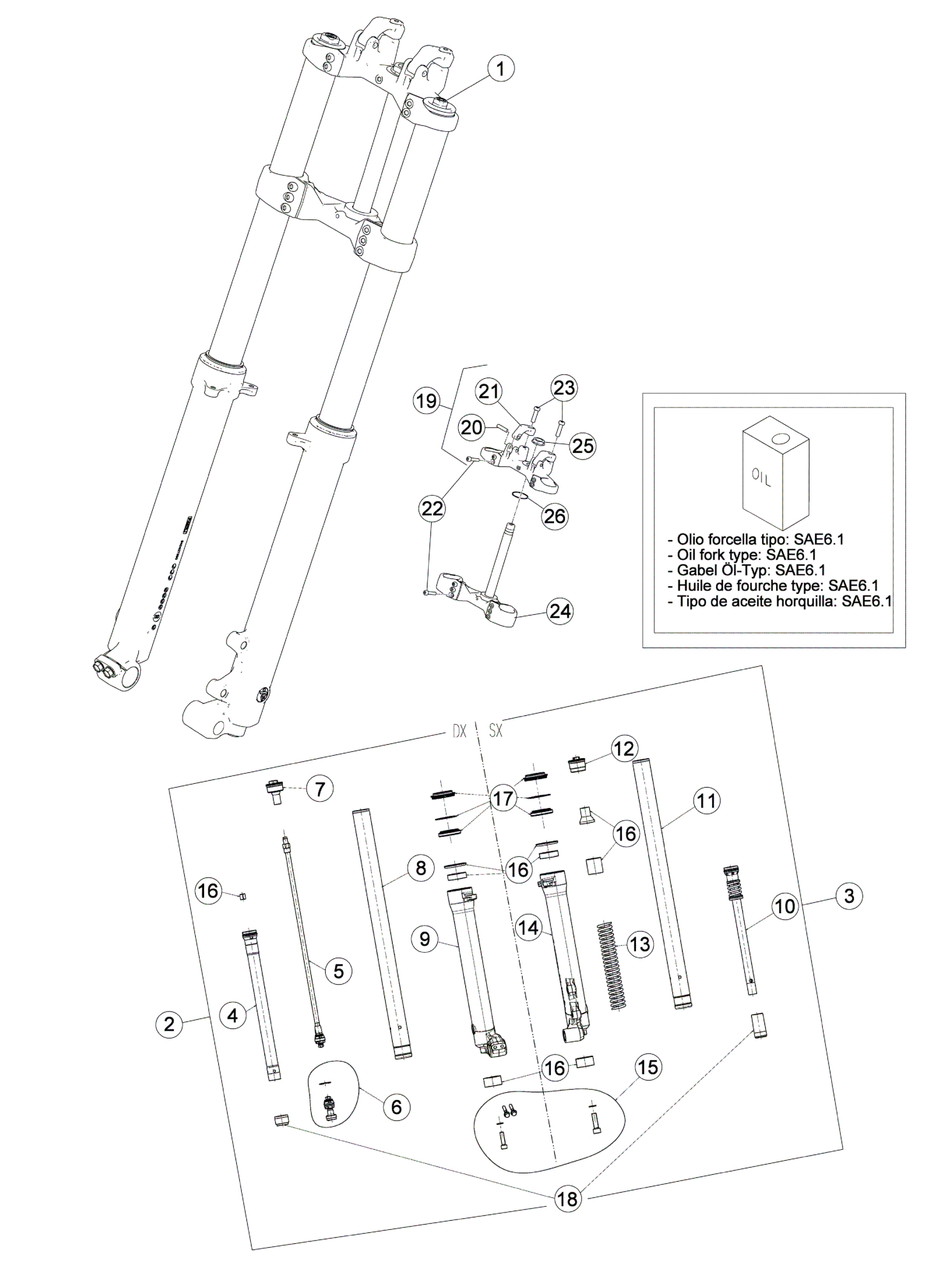 FRONT FORK (STD)