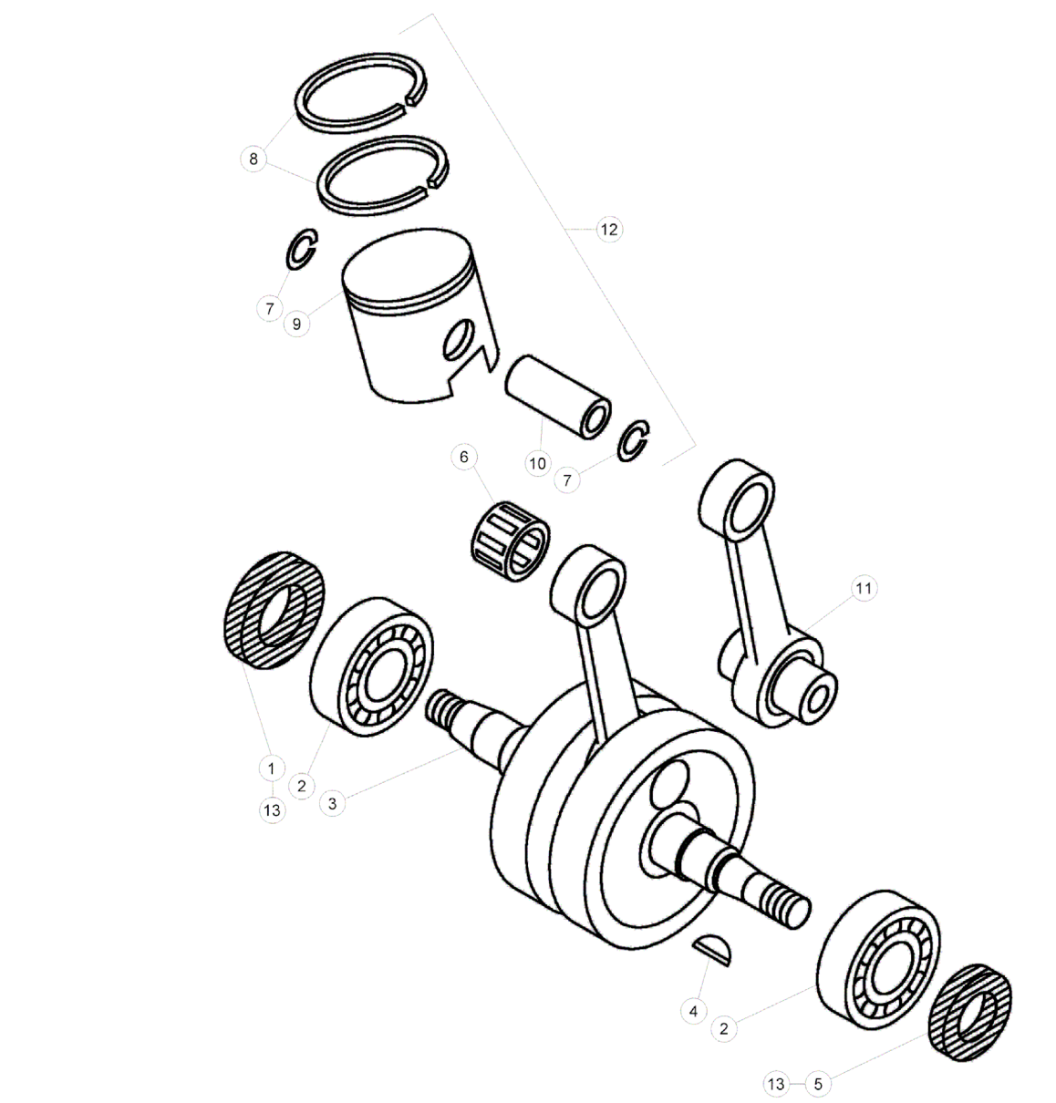 CRANKSHAFT - PISTON