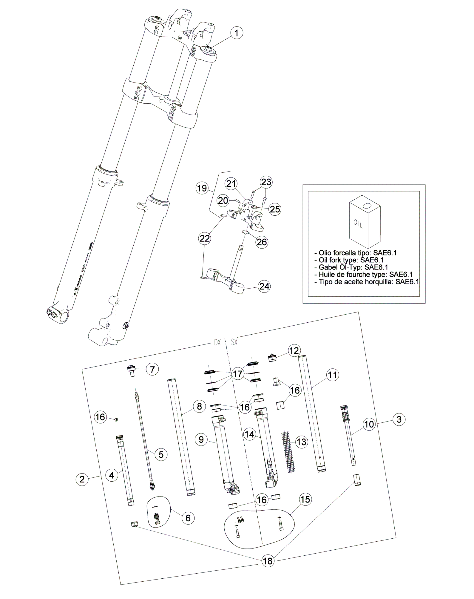 FRONT FORK (STD)