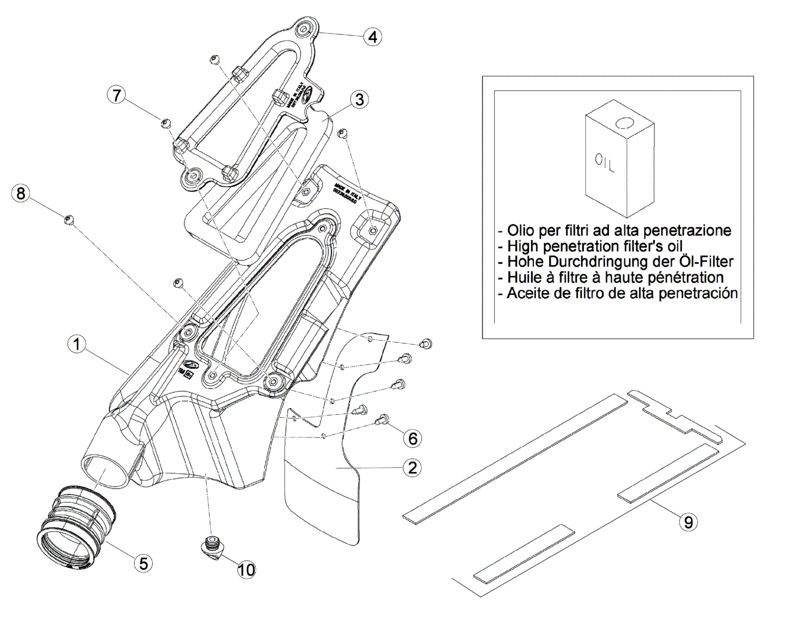 AIR BOX - REAR FENDER