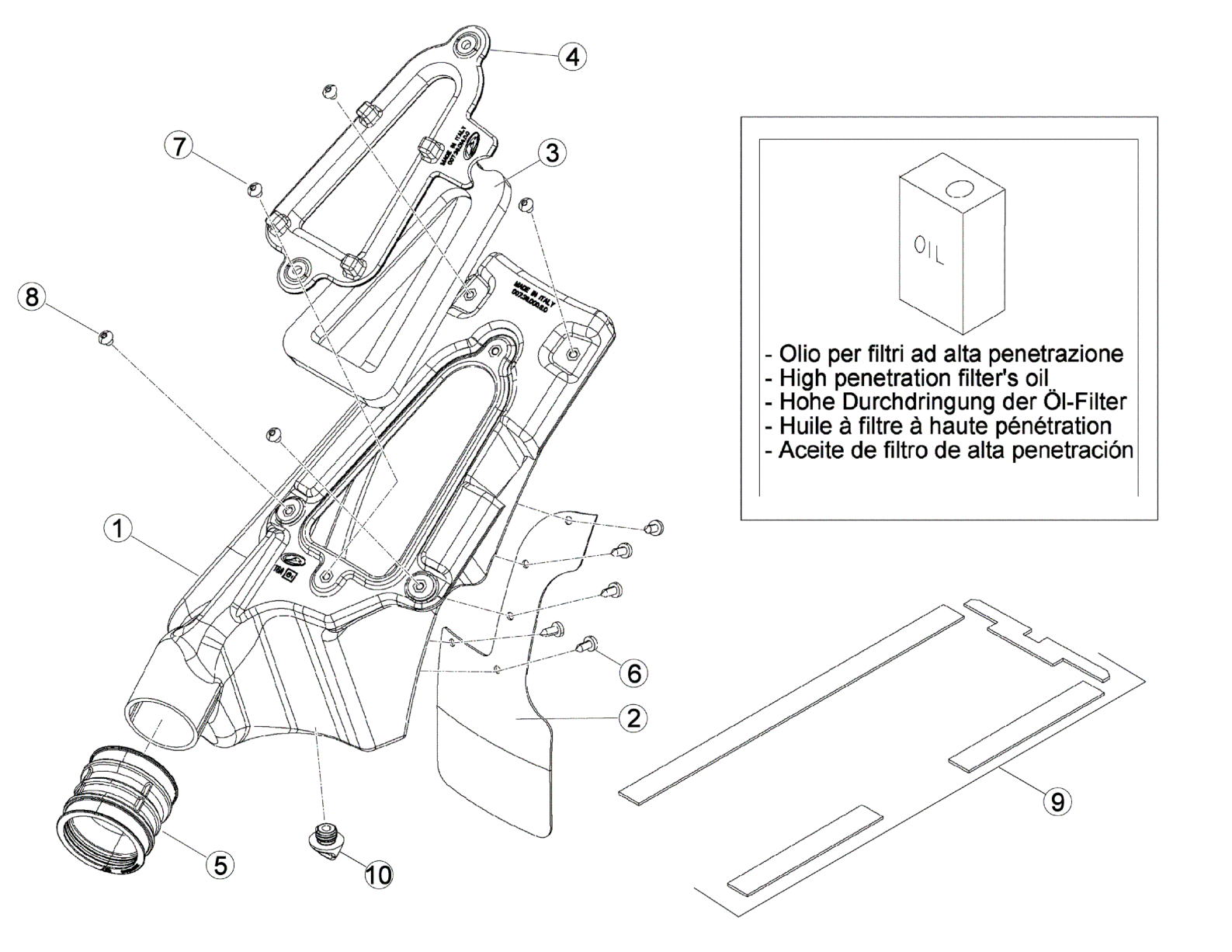 AIR BOX - REAR FENDER