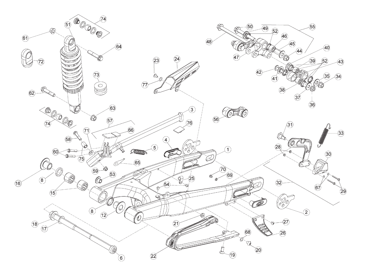 REAR SWING ARM