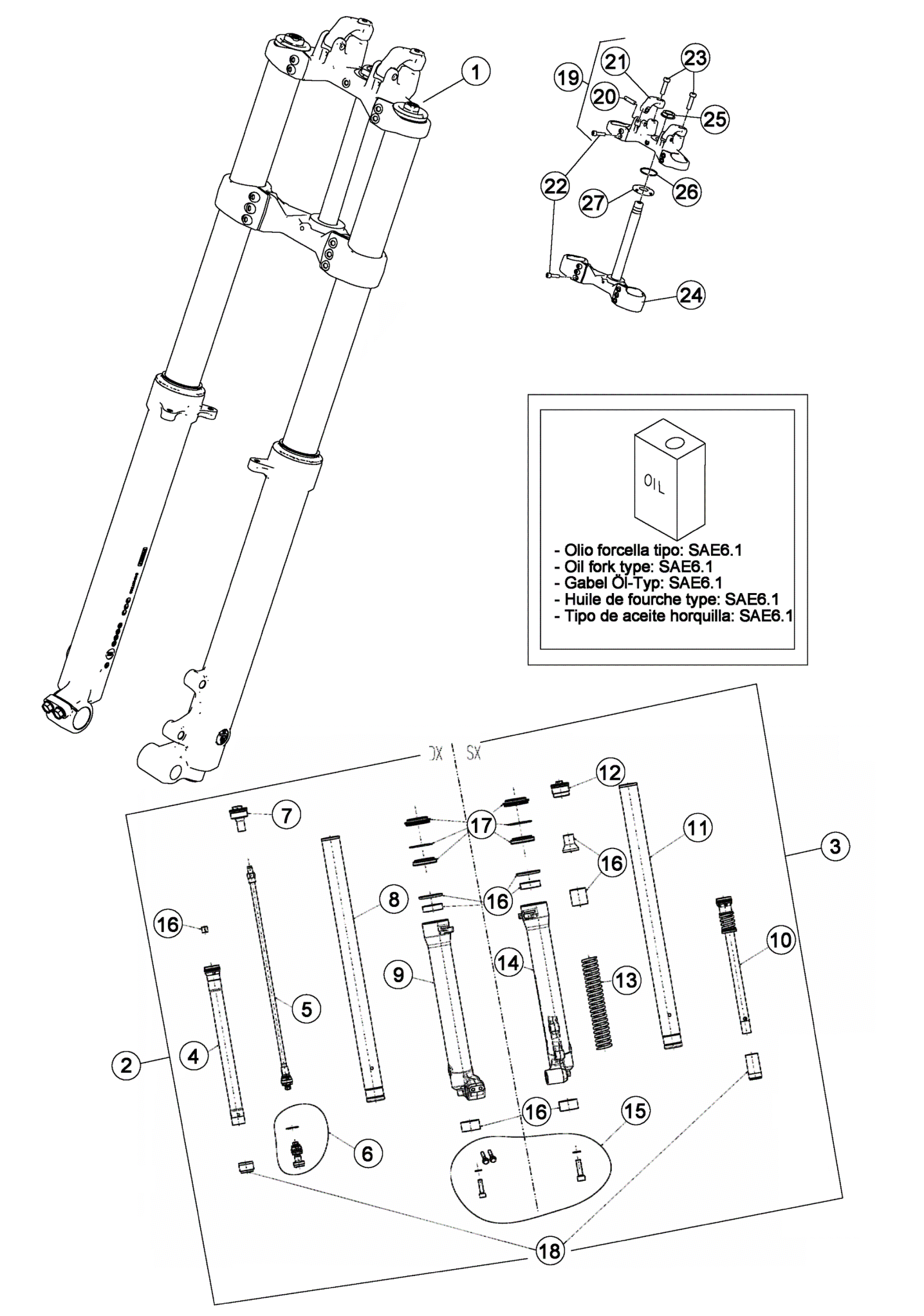 FRONT FORK (STD)