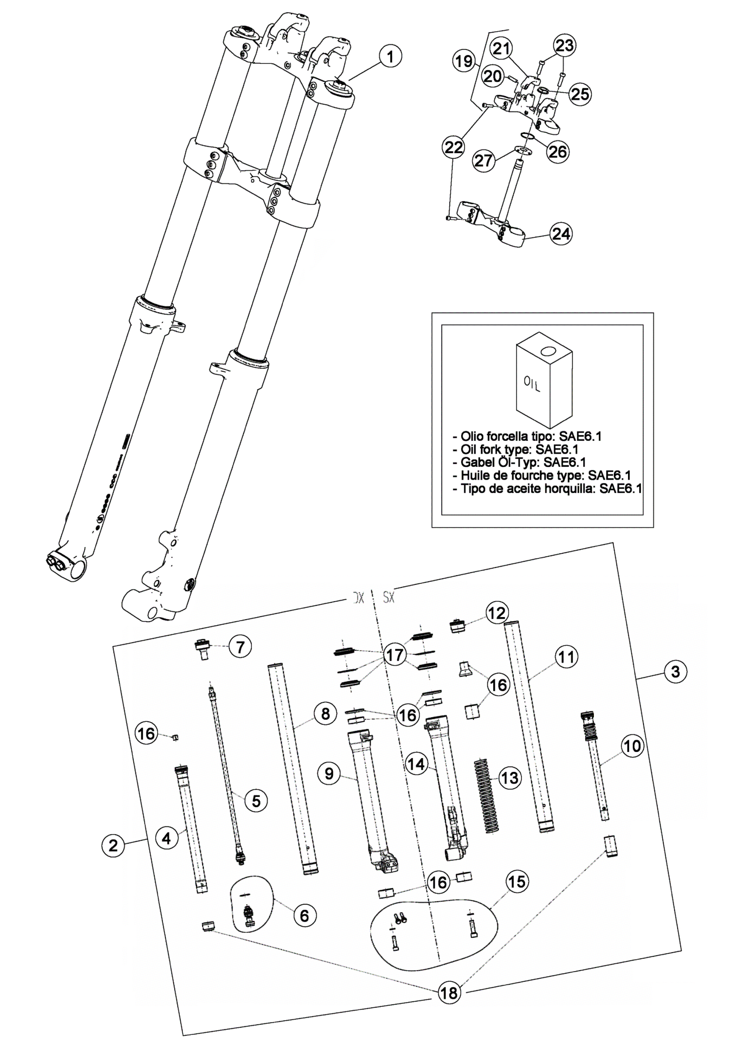FRONT FORK (STD)