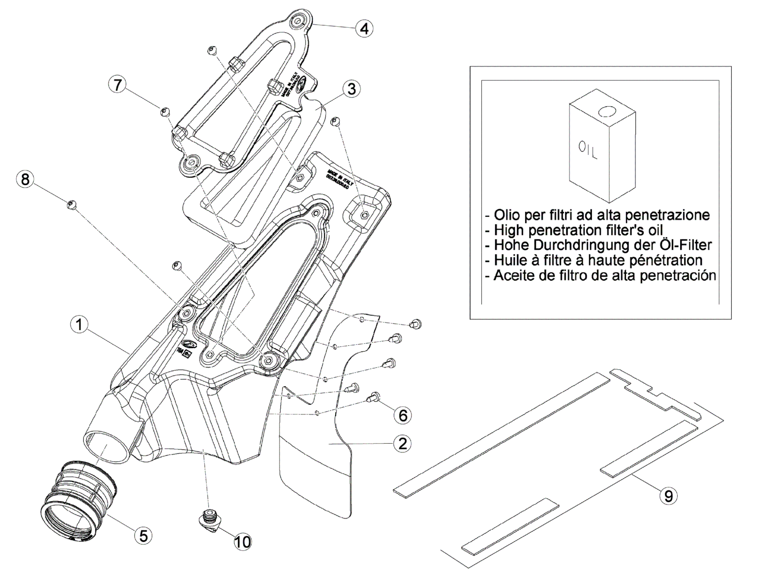 AIR BOX - REAR FENDER