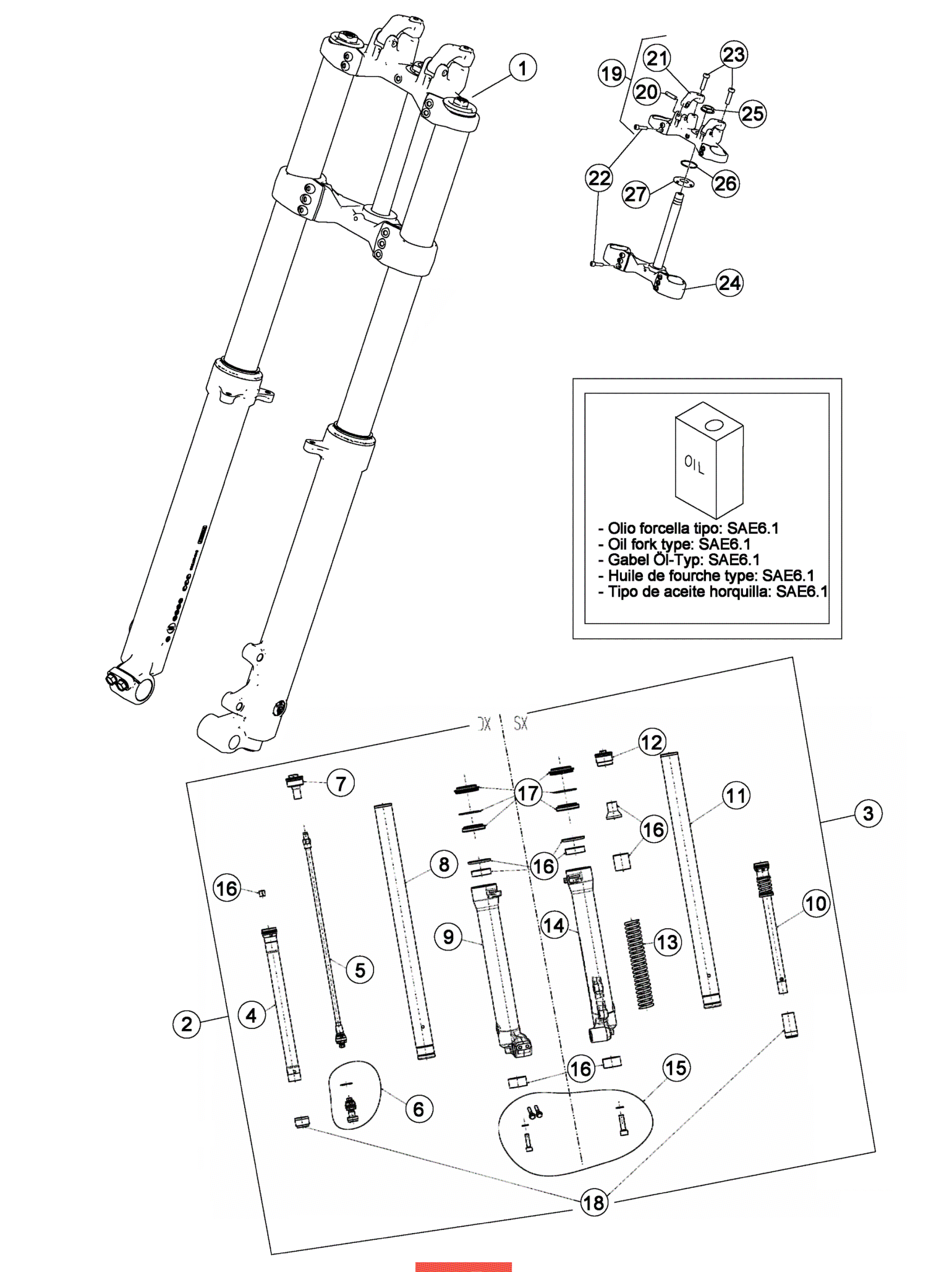 FRONT FORK (STD)